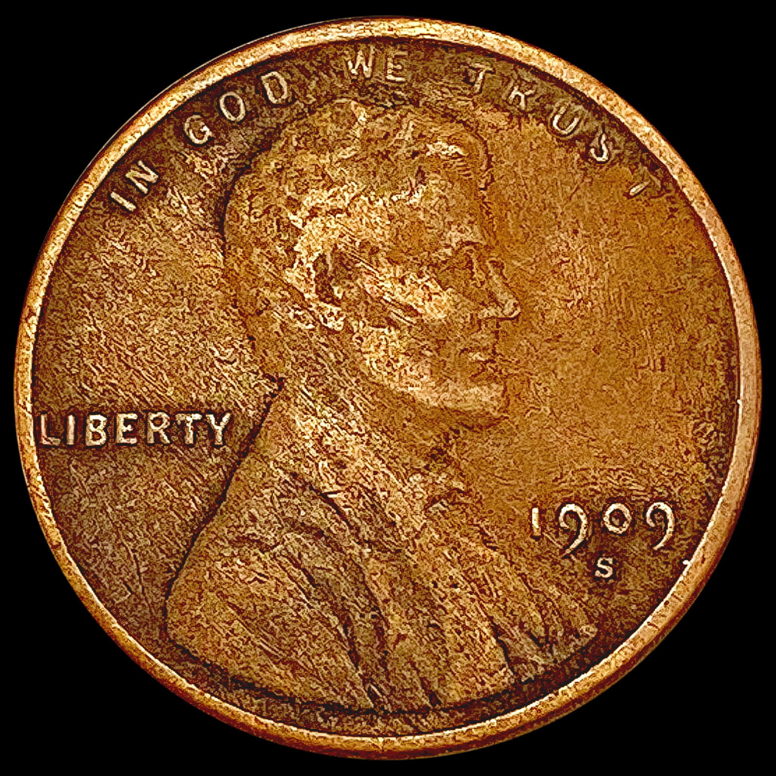 1909-S VDB Wheat Cent NEARLY UNCIRCULATED (1 of 2)