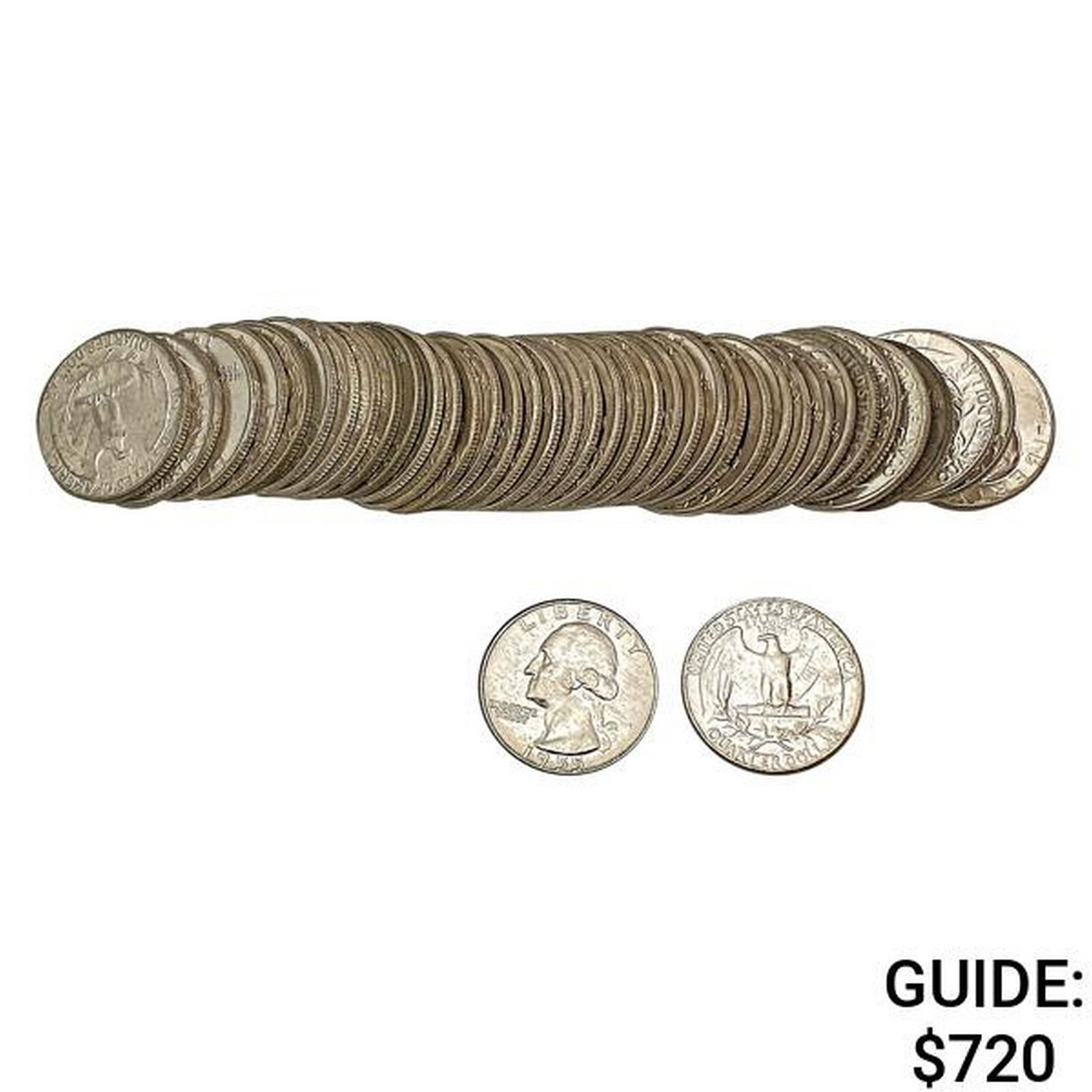 [40]1954-1955 Washington Silver Quarter (1 of 1)