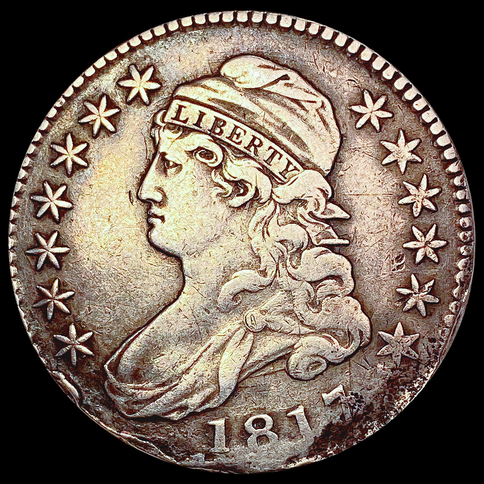 1817/3 Capped Bust Half Dollar LIGHTLY CIRCULATED (1 of 2)
