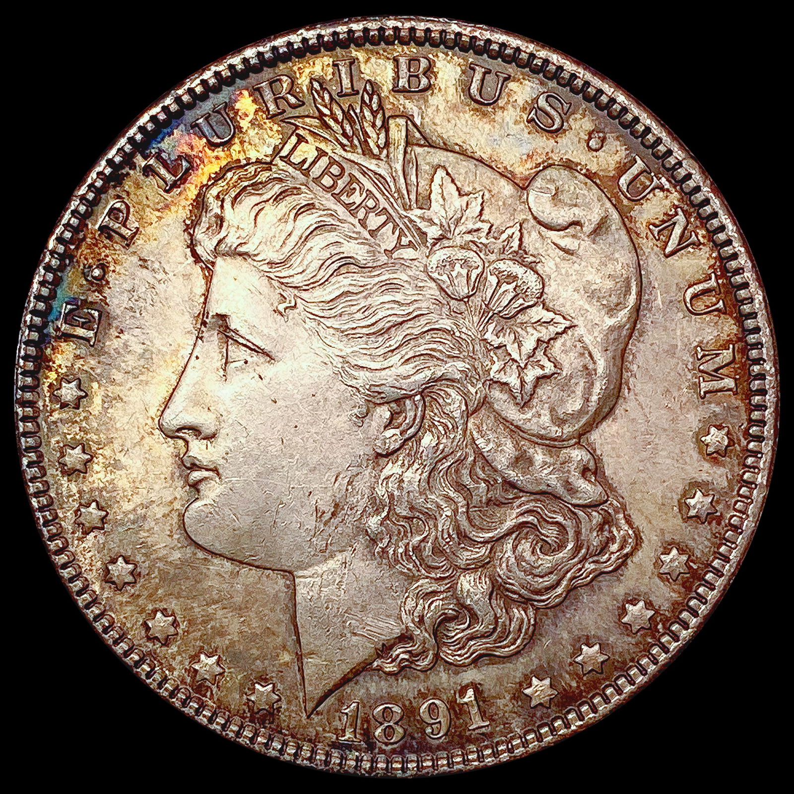 1891 Morgan Silver Dollar CHOICE AU (1 of 2)