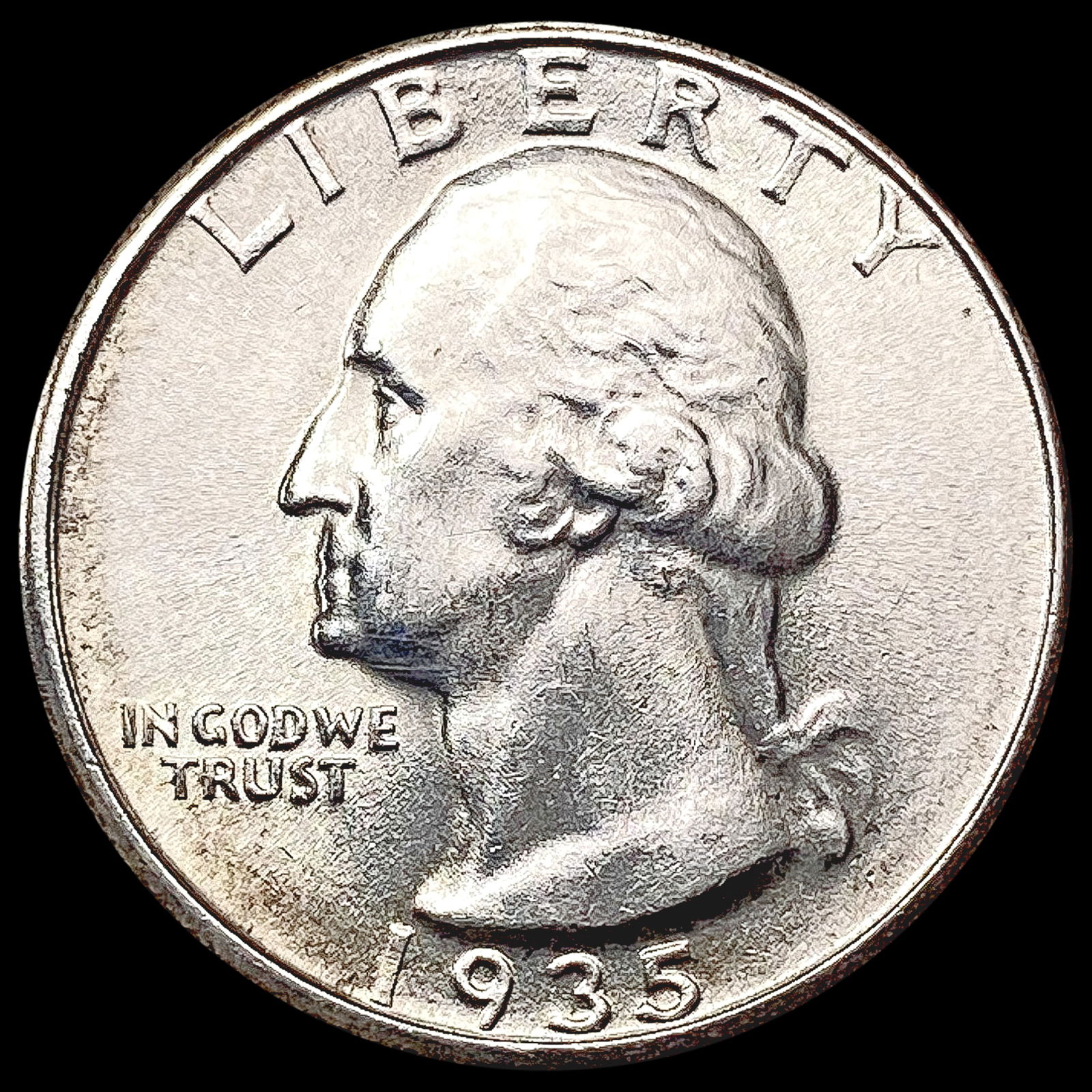 1935 Washington Silver Quarter UNCIRCULATED (1 of 2)
