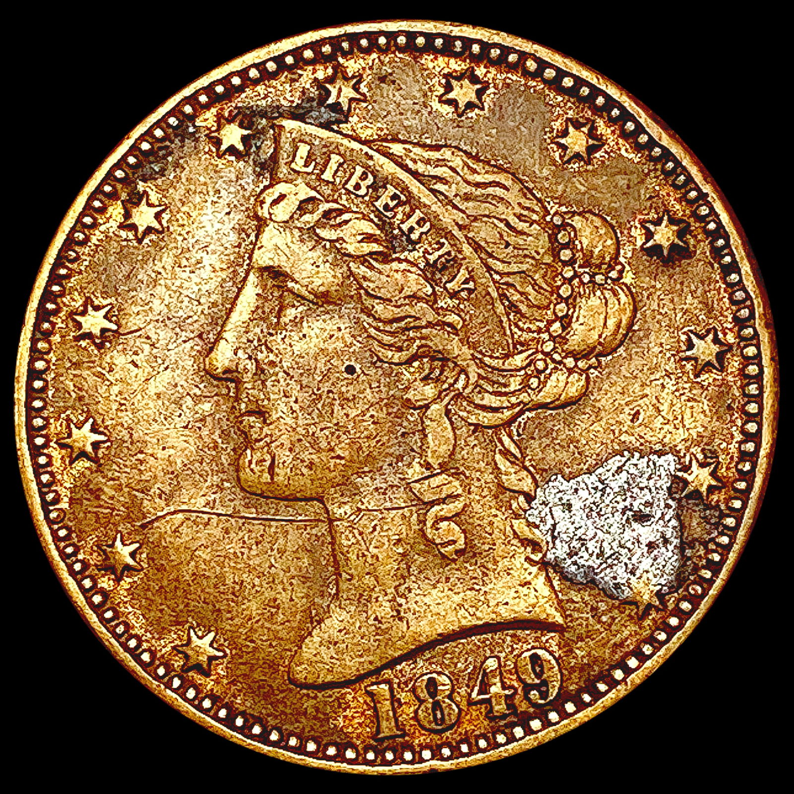 1849 California Token CLOSELY UNCIRCULATED (1 of 2)