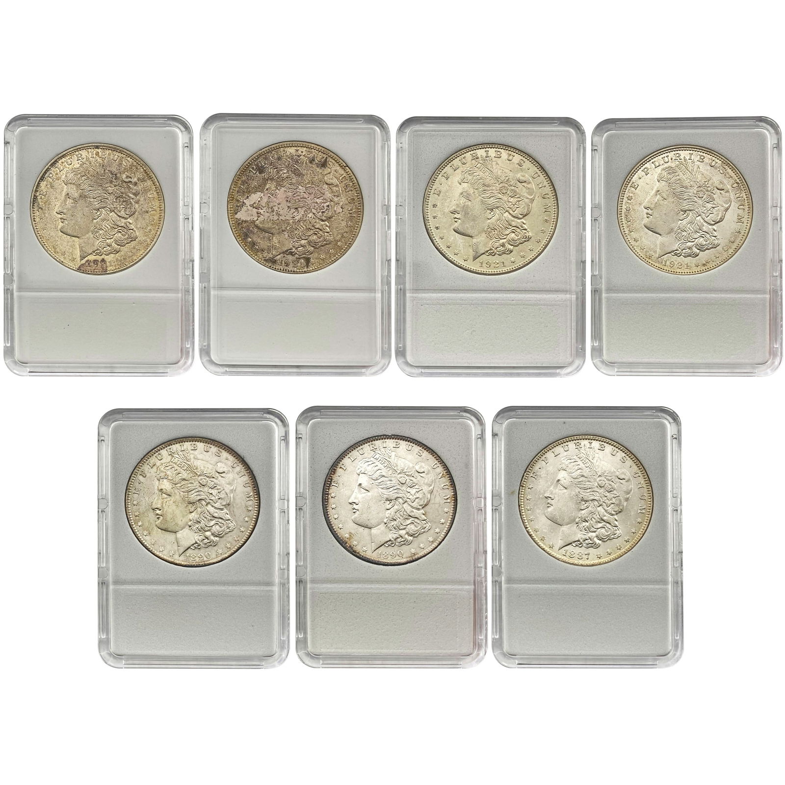 [7] 1887-1921 Morgan Dollar Lot NICELY CIRCULATED+ (1 of 2)