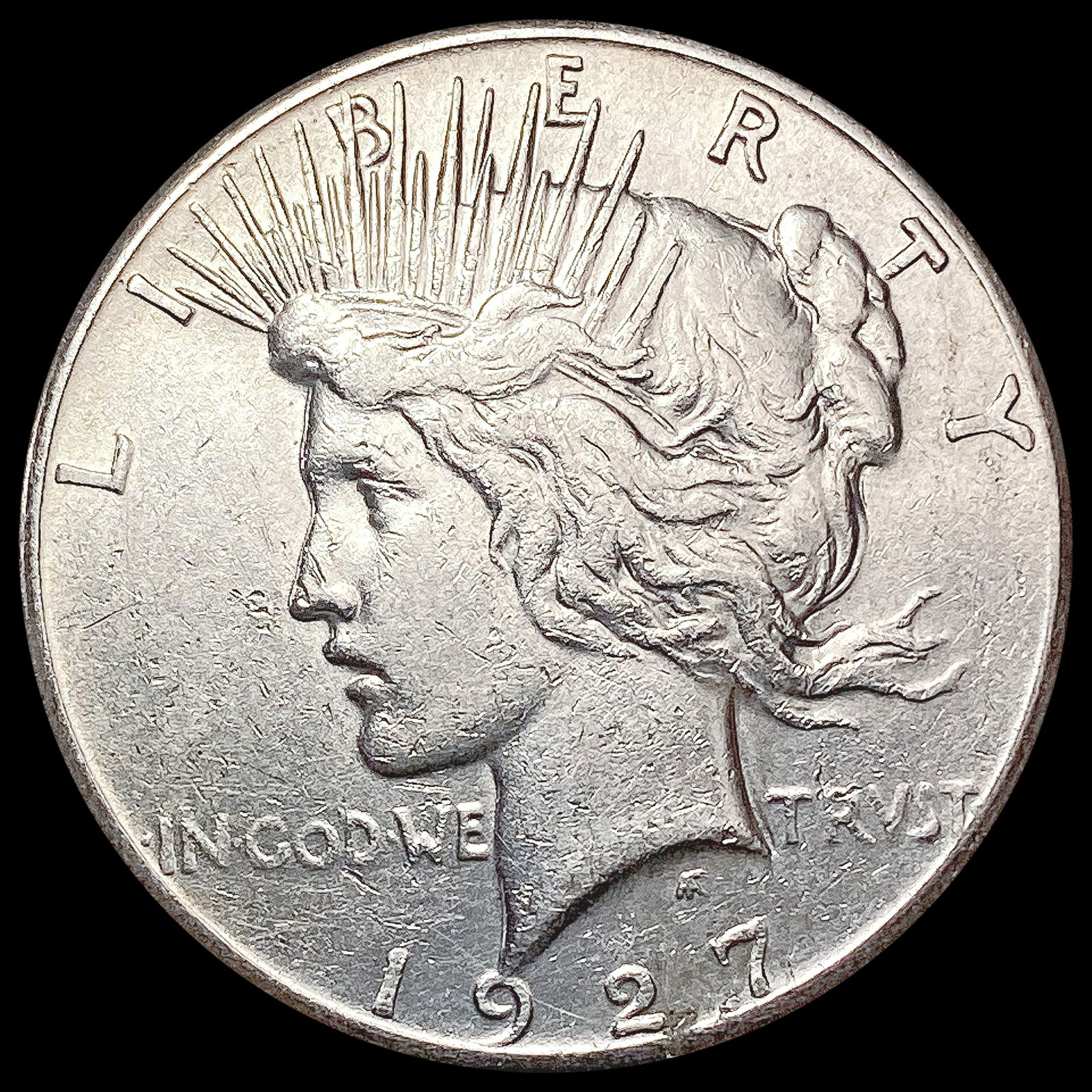 1927 Silver Peace Dollar CLOSELY UNCIRCULATED (1 of 2)