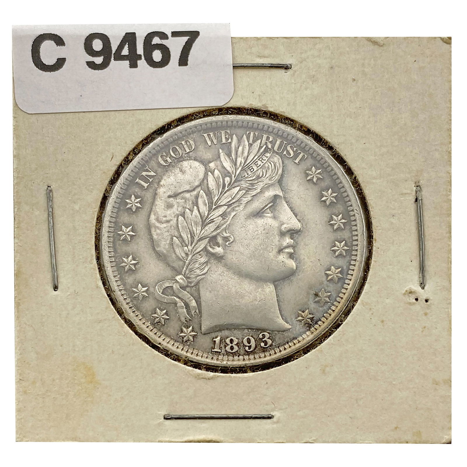 1893 Barber Half Dollar CLOSELY UNCIRCULATED (1 of 2)
