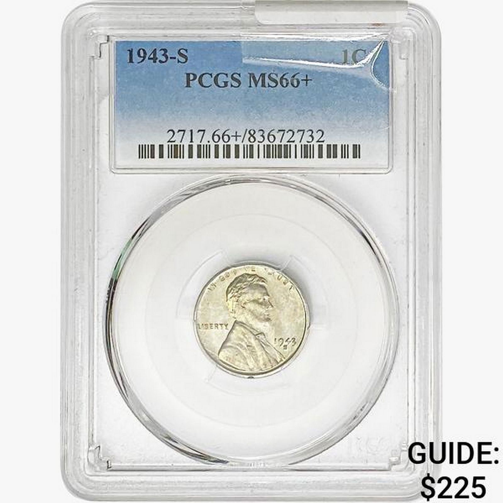 1943-S Wheat Cent PCGS MS66+ (1 of 2)