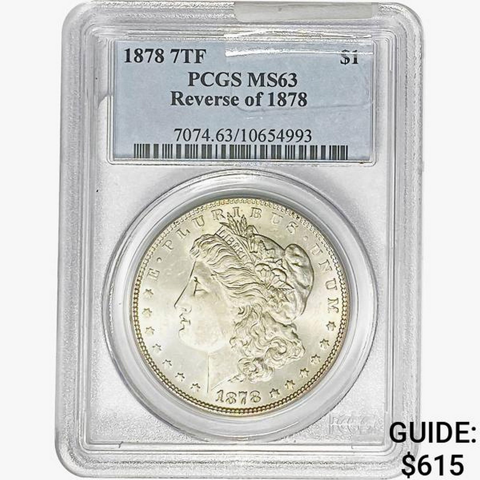 1878 R78 Morgan Silver Dollar PCGS MS63 (1 of 2)