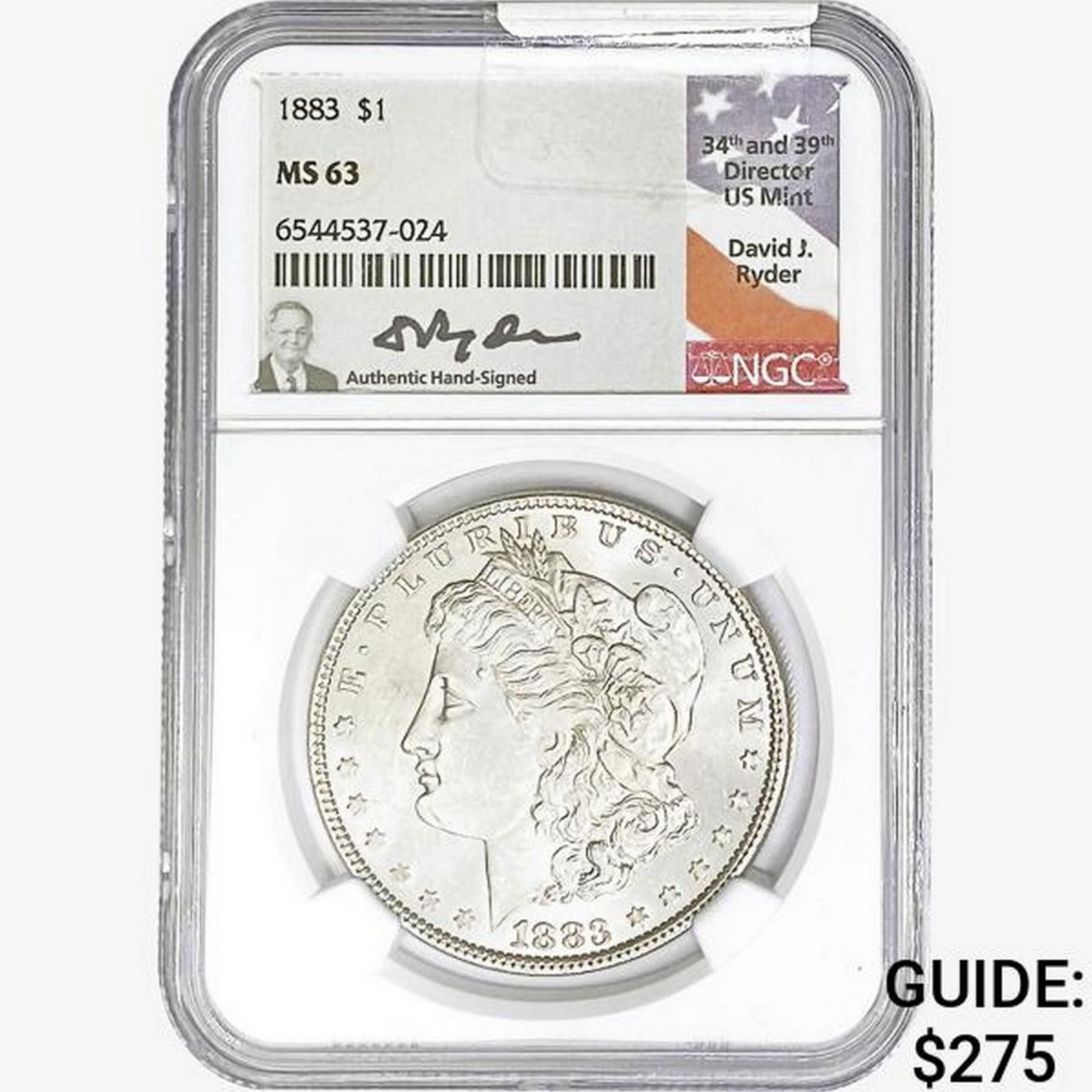 1883 Morgan Silver Dollar NGC MS63 (1 of 2)
