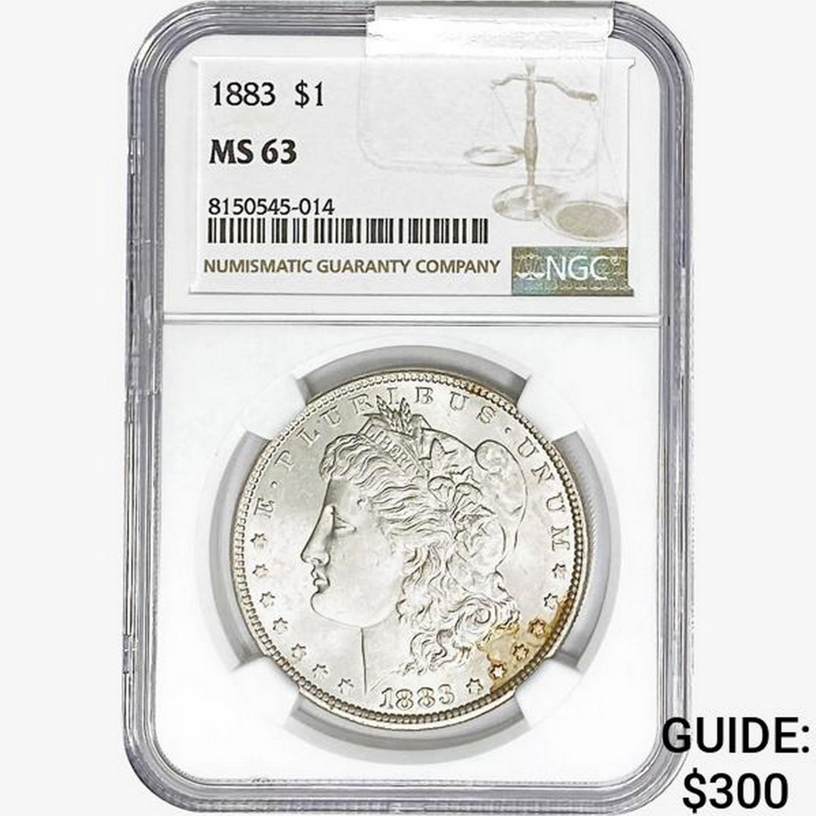 1883 Morgan Silver Dollar NGC MS63 (1 of 2)
