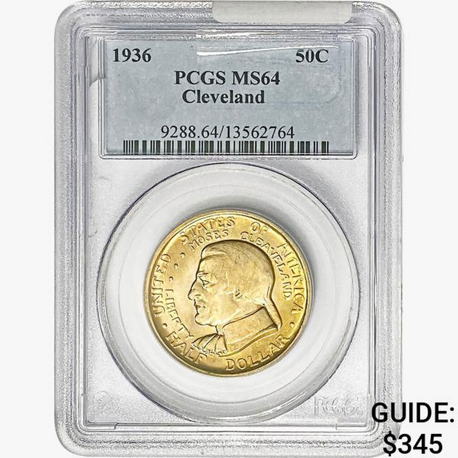 1936 Cleveland Half Dollar PCGS MS64 (1 of 2)