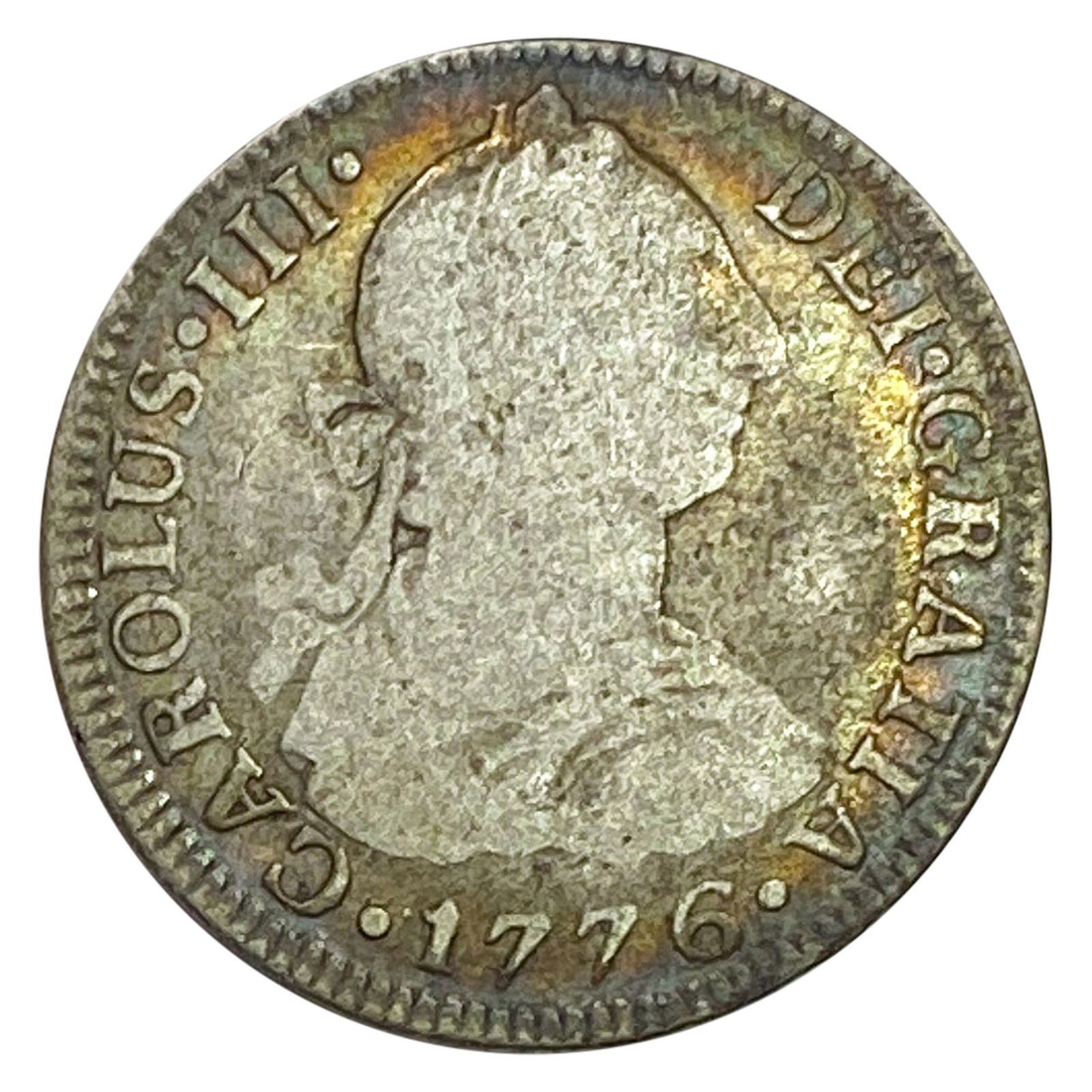 1776-Mo Mexico Silver 2 Reales Fine (1 of 2)
