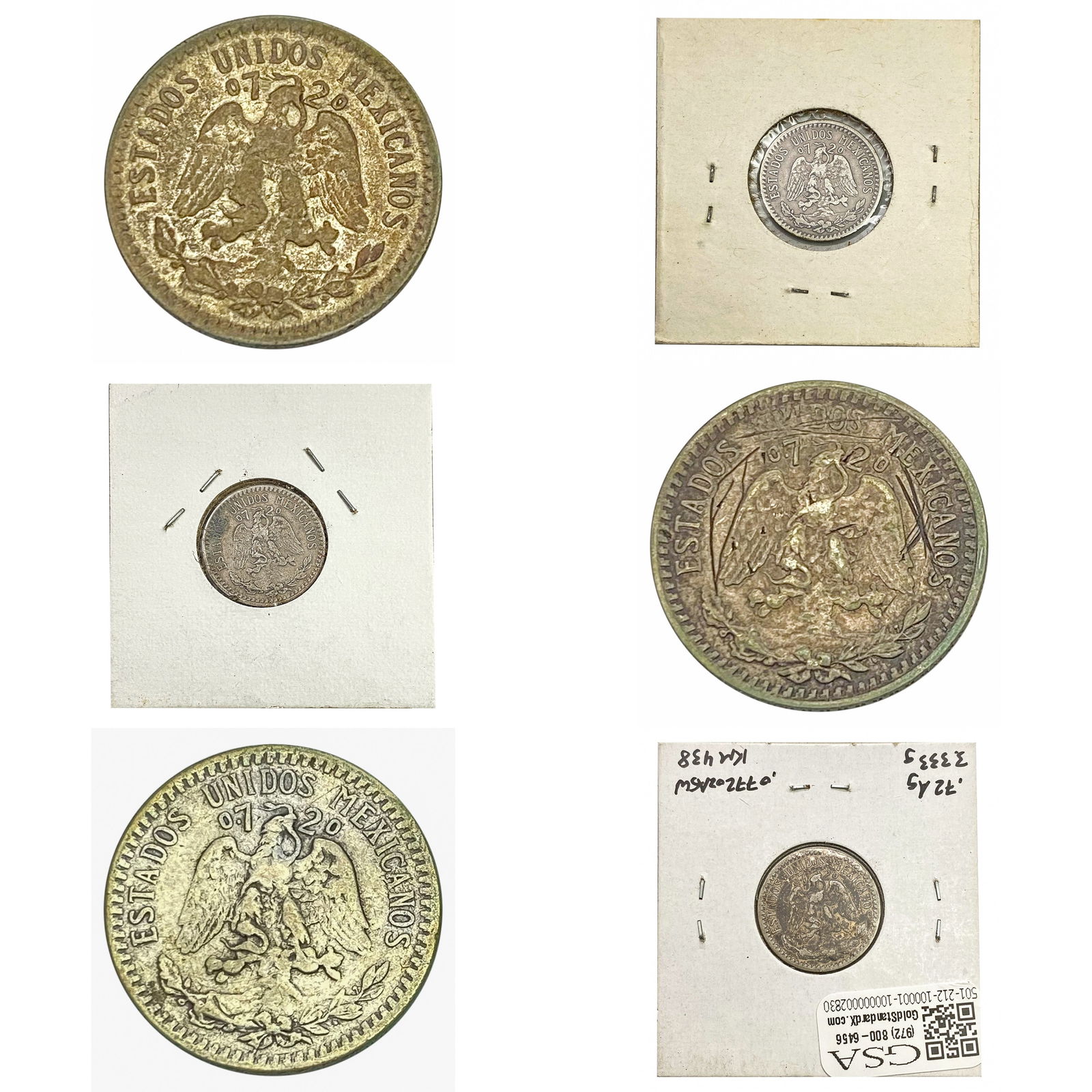 1920-1943 M [6] Mexico Silver 20 Centavos XF (1 of 2)