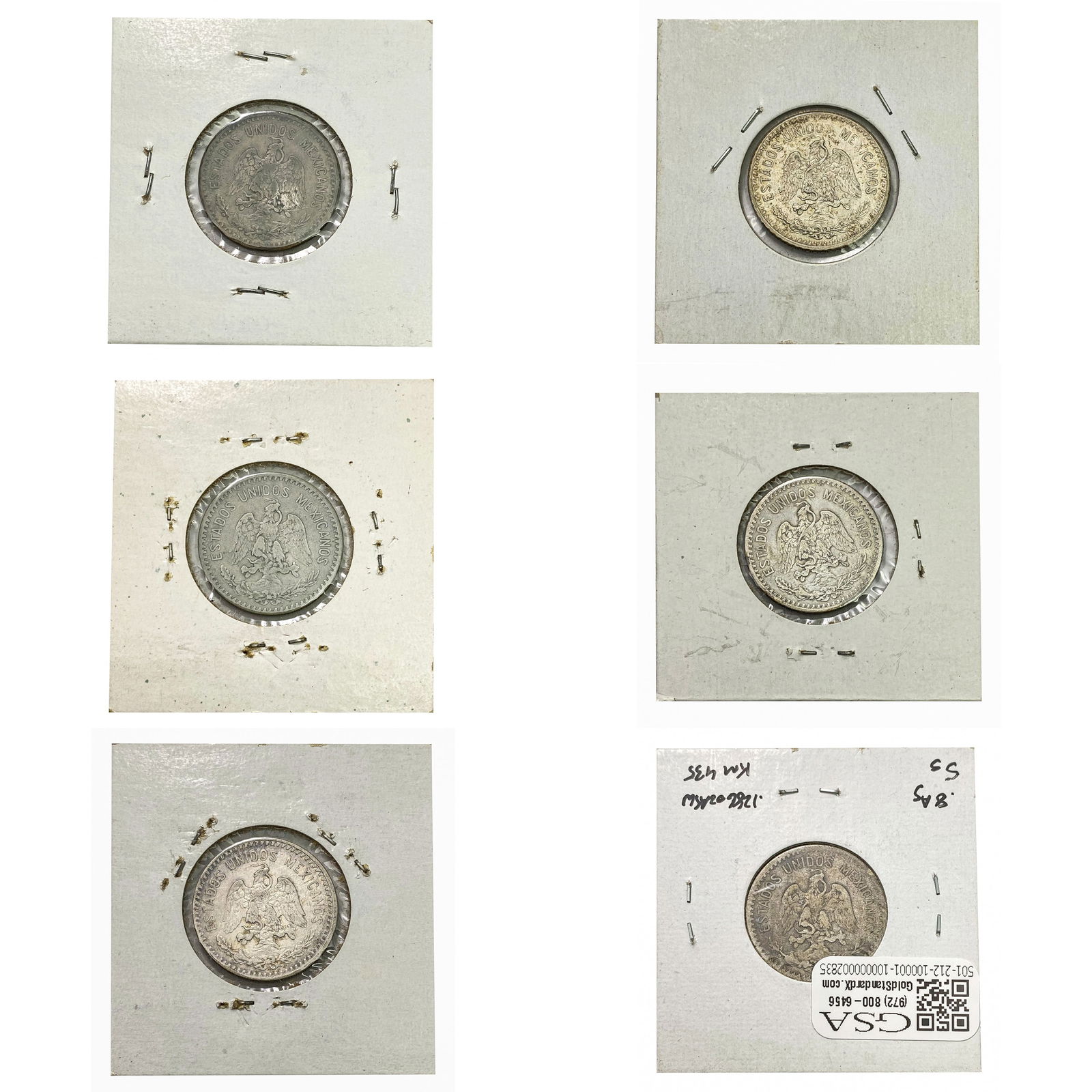 1920-1943 M [6] Mexico Silver 20 Centavos XF (1 of 2)