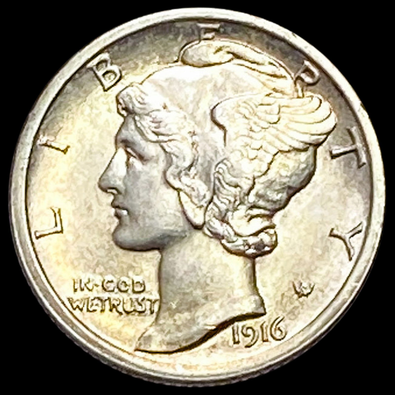 1916 FSB Mercury Dime CHOICE BU (1 of 2)