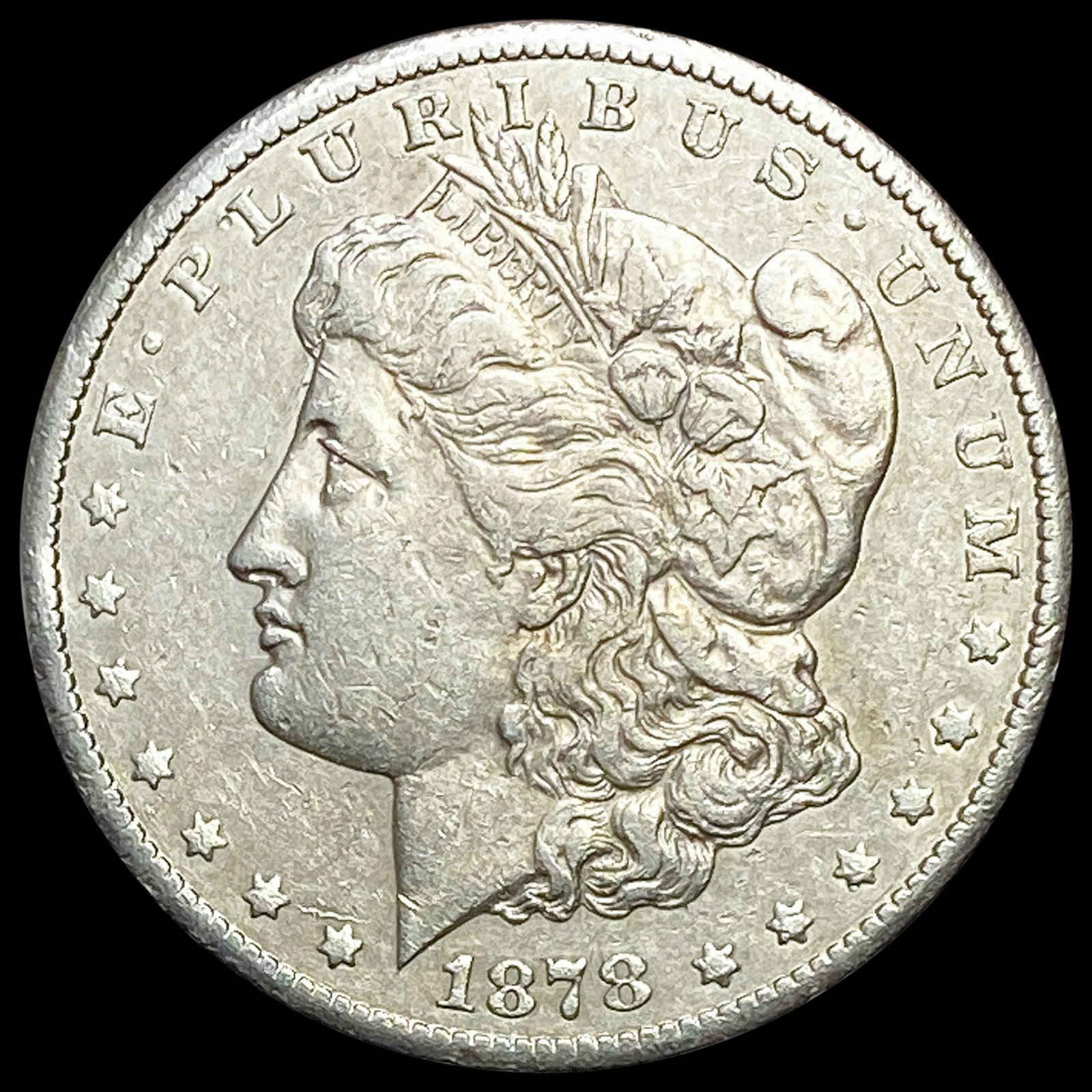 1878-CC Morgan Silver Dollar CLOSELY UNCIRCULATED: 1878-CC Morgan Silver Dollar CLOSELY UNCIRCULATED