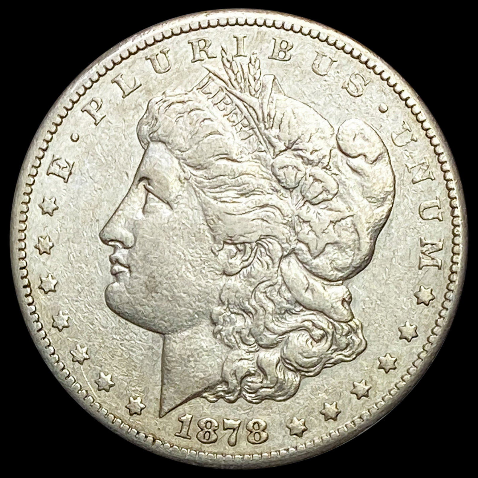1878-CC Morgan Silver Dollar CLOSELY UNCIRCULATED: 1878-CC Morgan Silver Dollar CLOSELY UNCIRCULATED