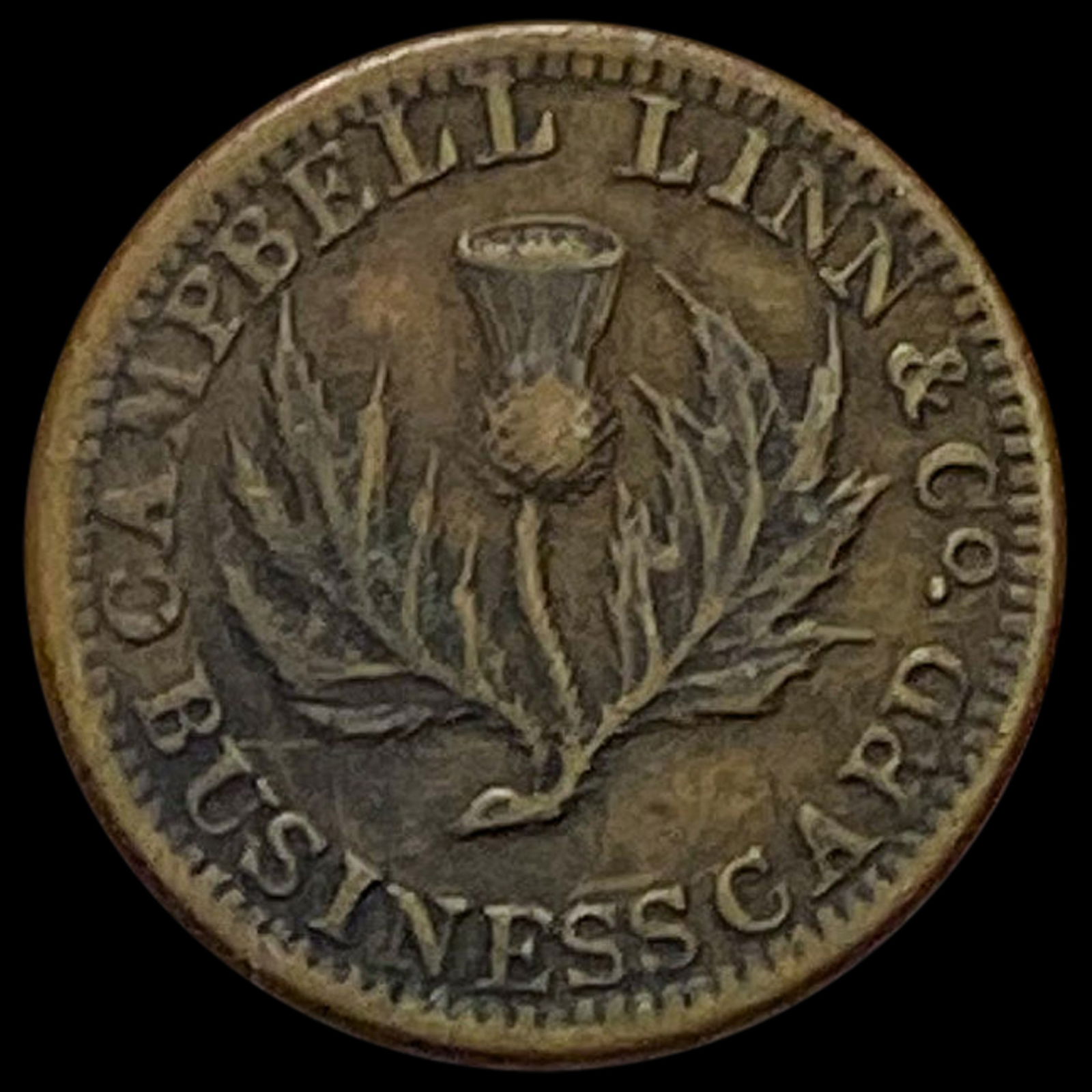 ND Civil War Token; Campbell Linn Detroit MI CLOSELY UNCIRCULATED (1 of 2)