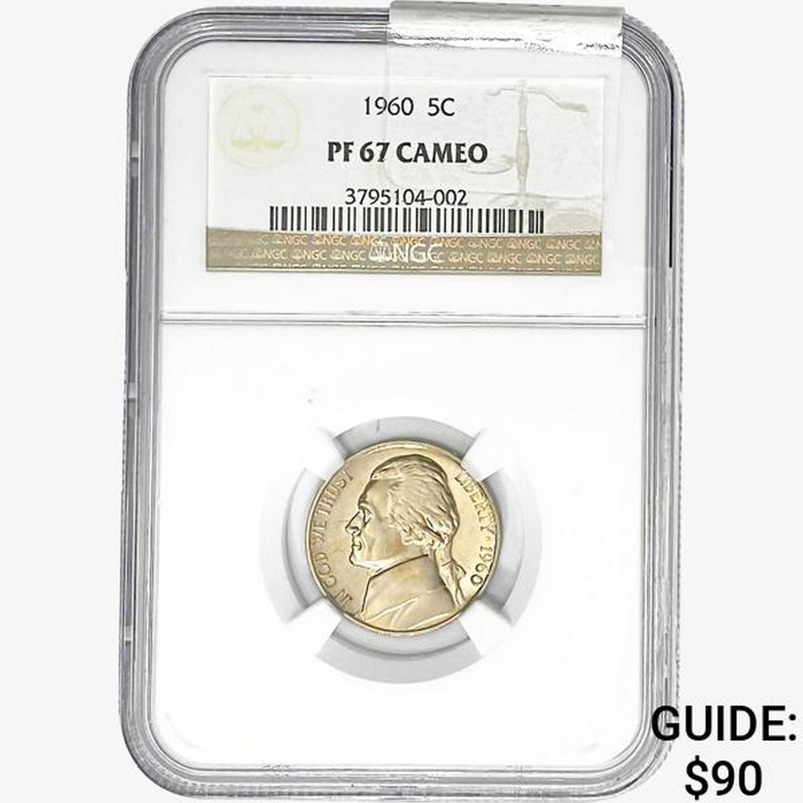 1960 Jefferson Nickel NGC PF67: 1960 Jefferson Nickel NGC PF67