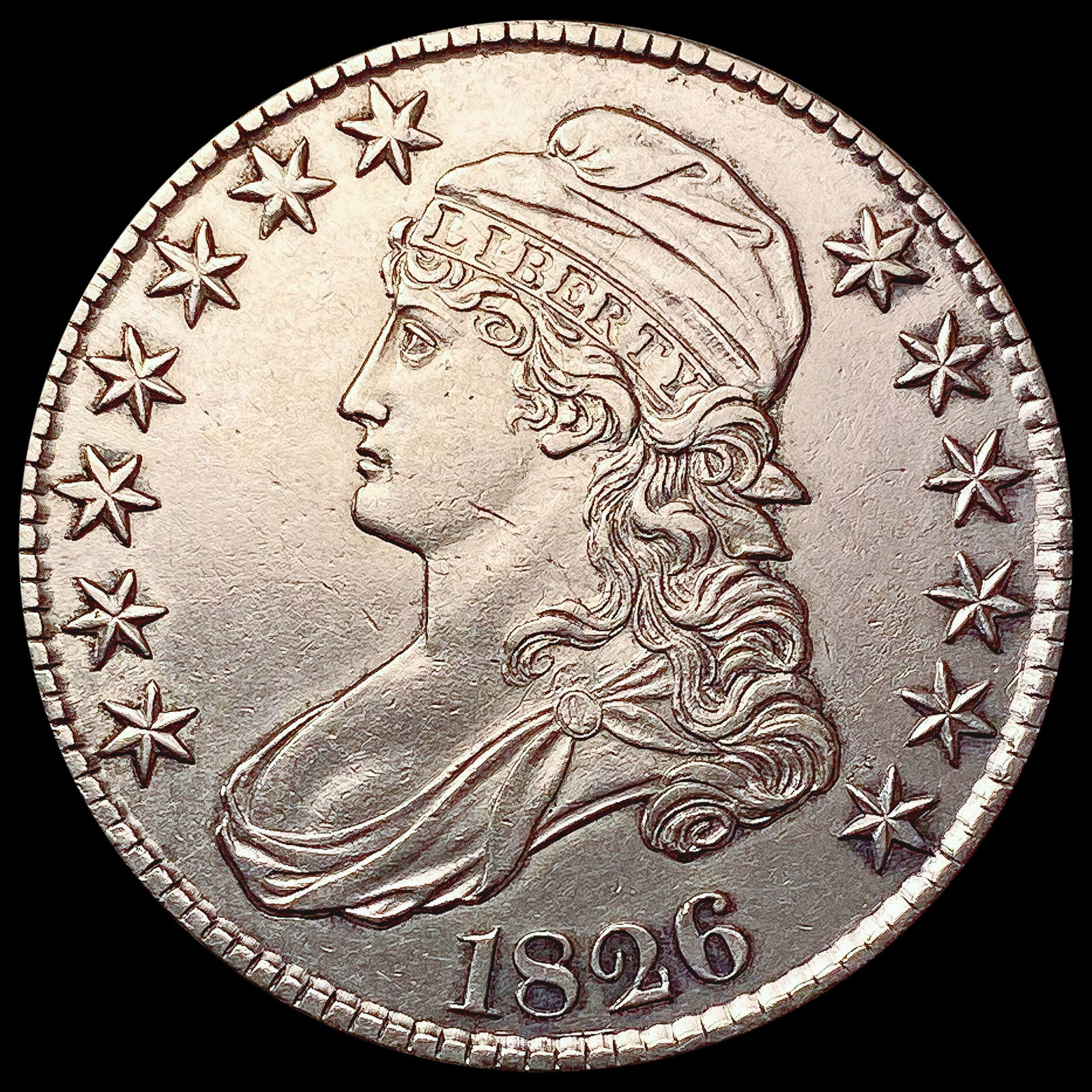 1826 Capped Bust Half Dollar UNCIRCULATED (1 of 2)