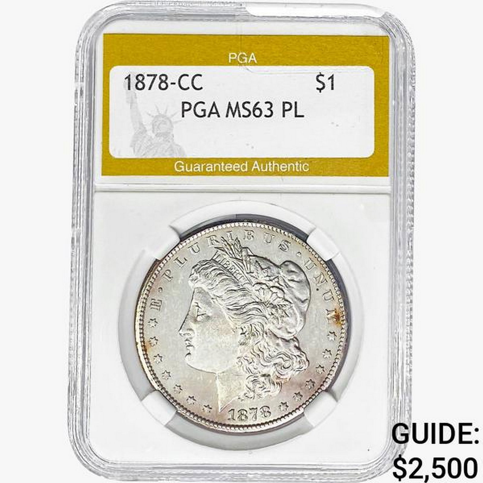 1878-CC Morgan Silver Dollar PGA MS63 PL (1 of 2)