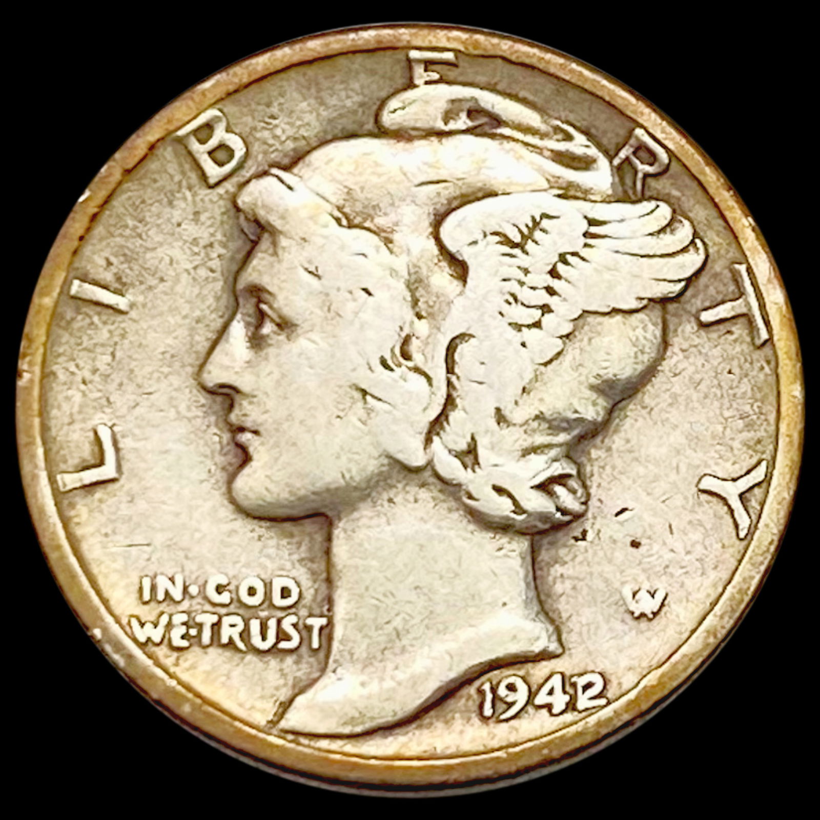 1942/1 Mercury Dime NICELY CIRCULATED (1 of 2)
