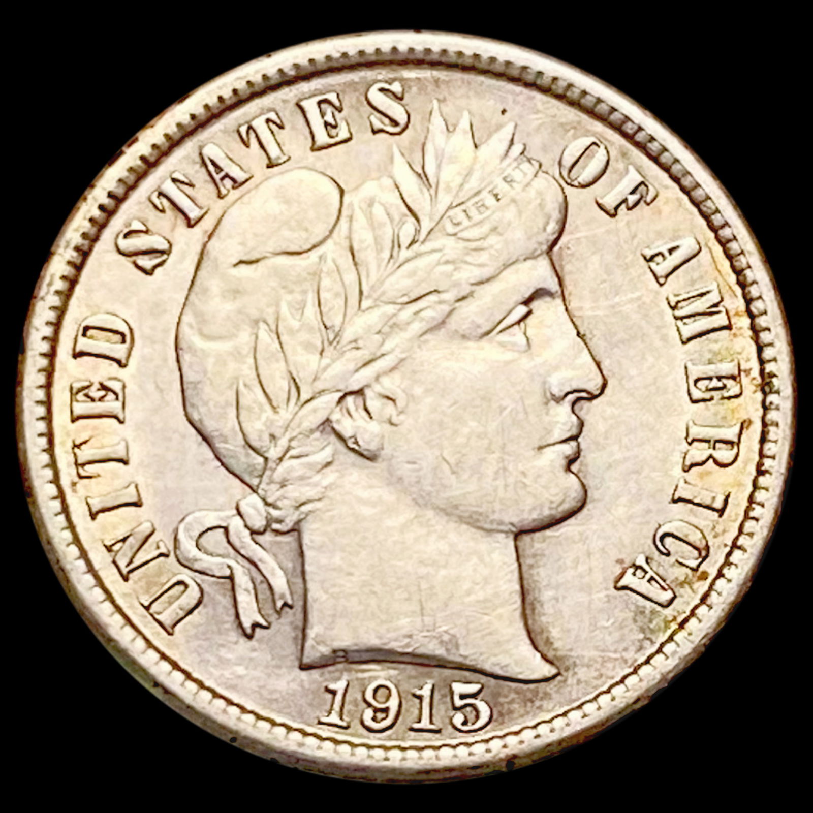 1915 Barber Dime CHOICE AU (1 of 2)