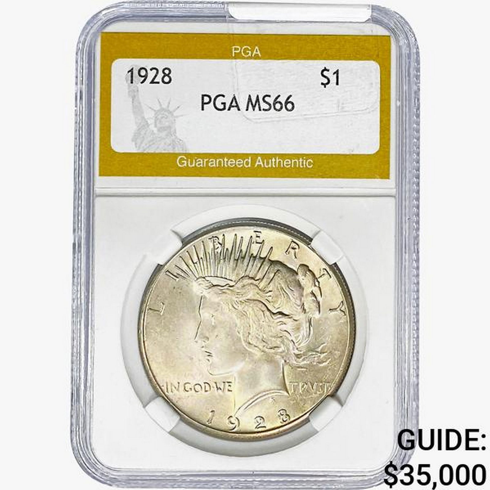 1928 Silver Peace Dollar PGA MS66 (1 of 2)