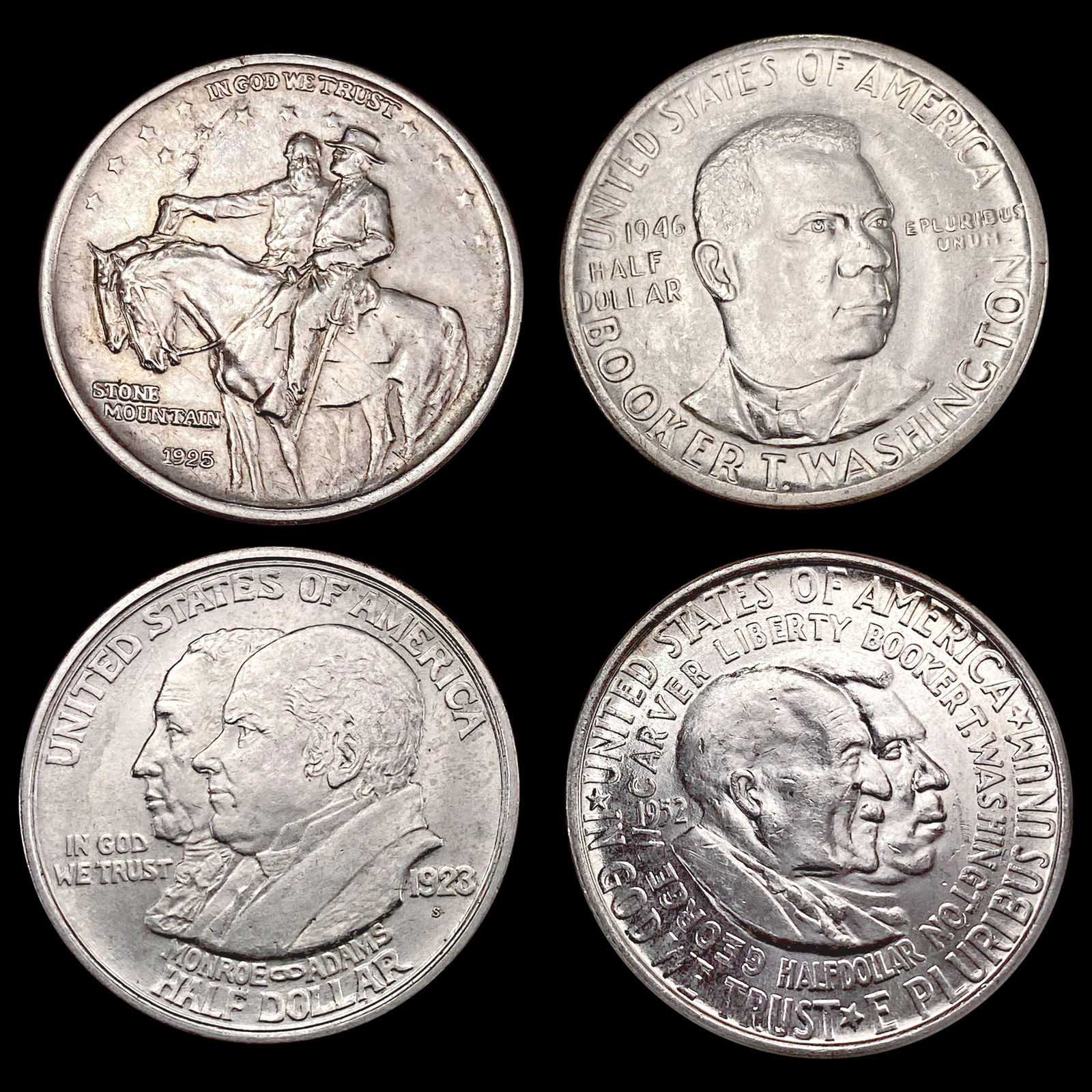 1923-1952 Commemorative Half Dollar Lot [4 Coins] UNCIRCULATED (1 of 2)