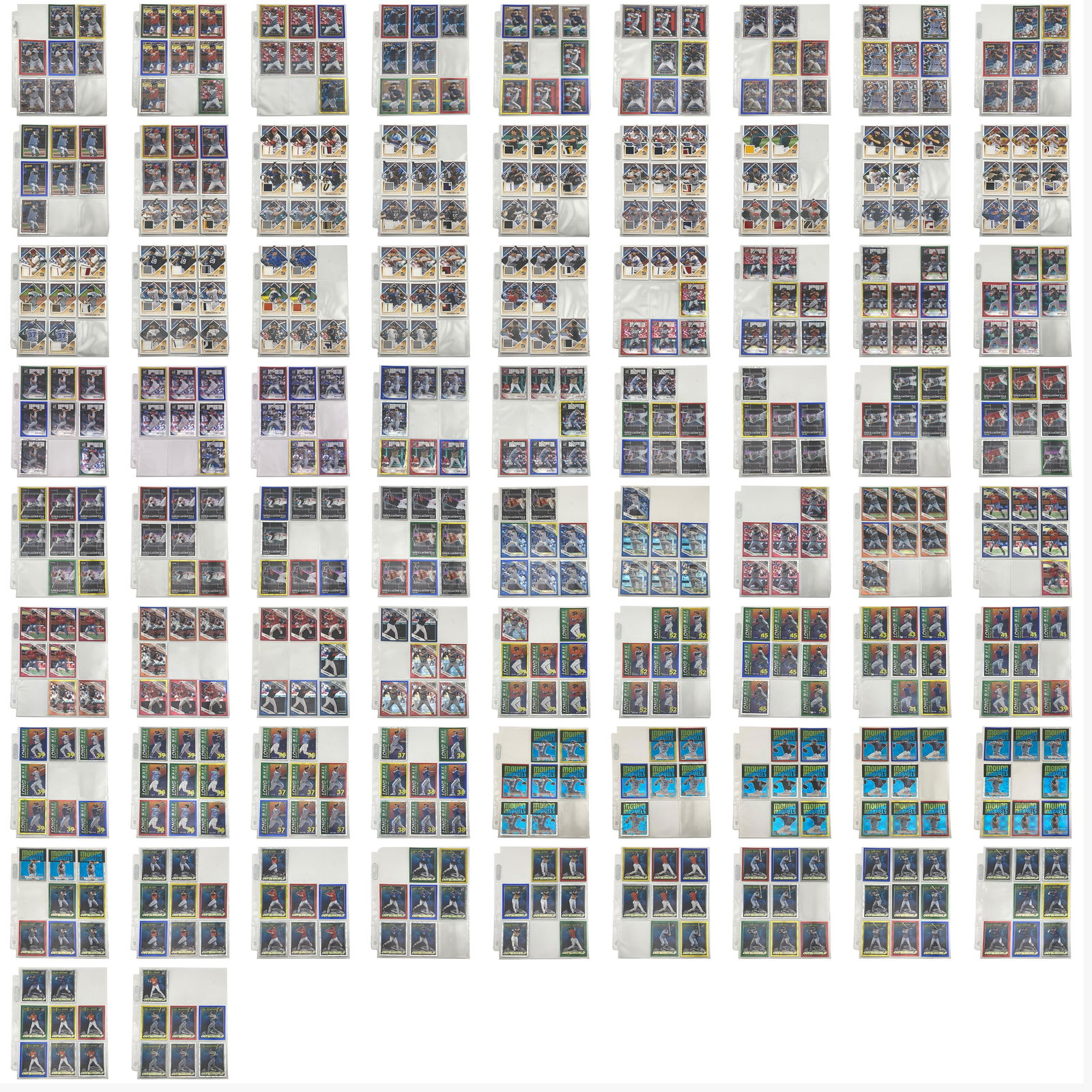 2018 Donruss Book [73 pages all-stars, diamond collection, dominator, foundations, elite series, (1 of 9)