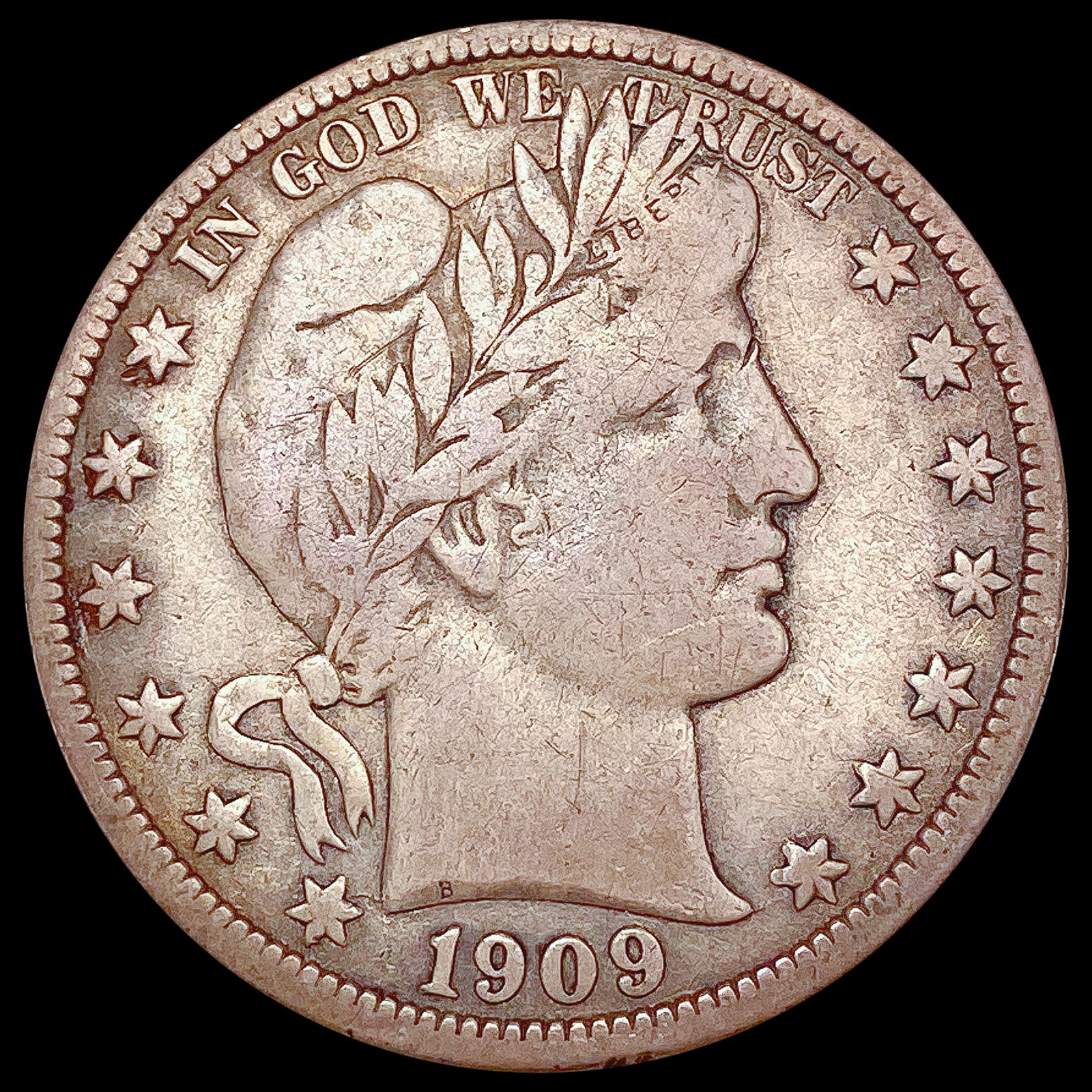 1909 Barber Half Dollar NICELY CIRCULATED (1 of 2)