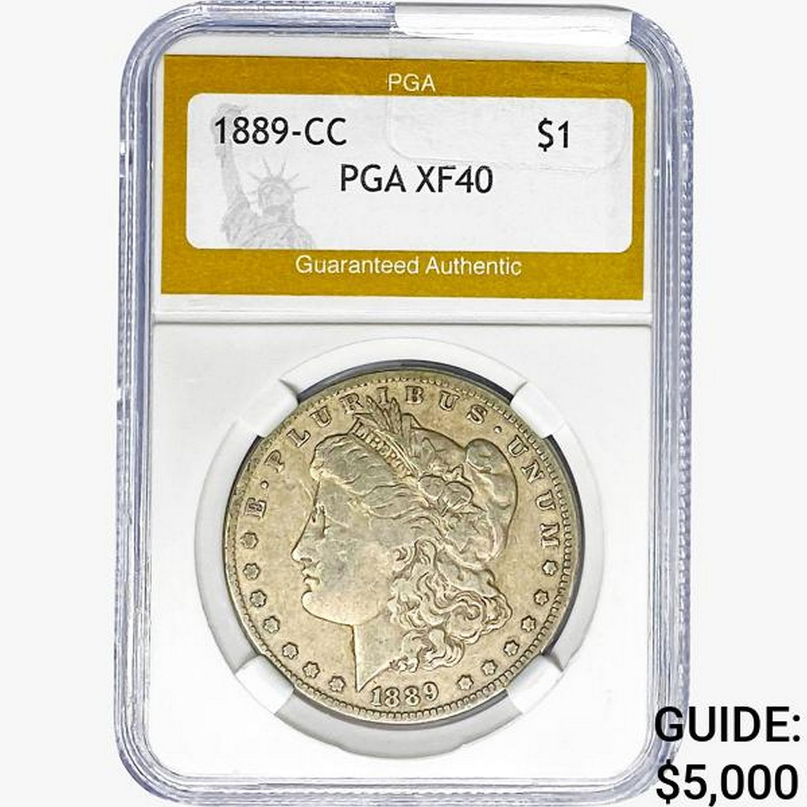 1889-CC Morgan Silver Dollar PGA XF40 (1 of 2)