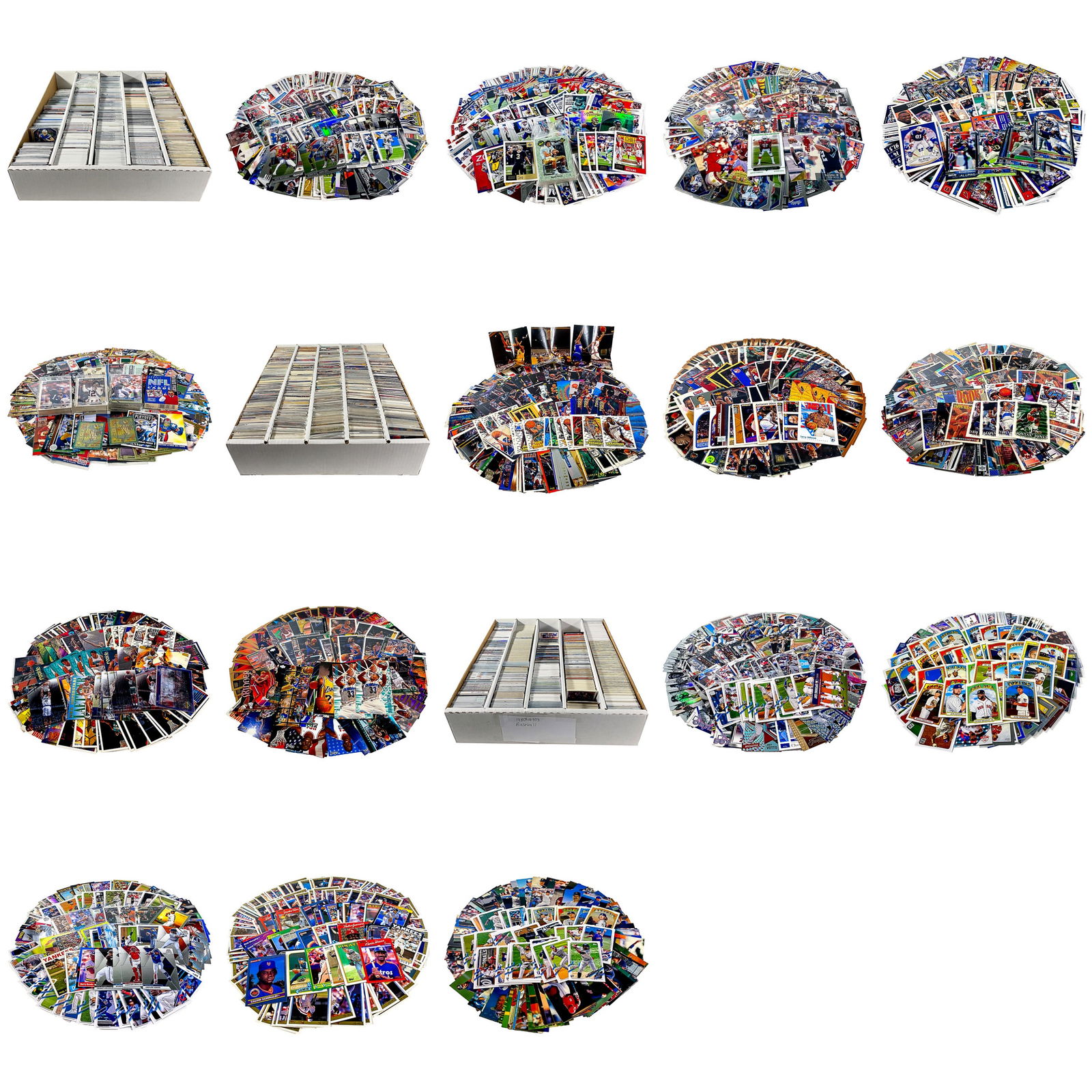 1980-1990 Baseball [Mostly Full] & 1990s-Modern Basketball Card Box [Full Box] + Football Card Box (1 of 7)