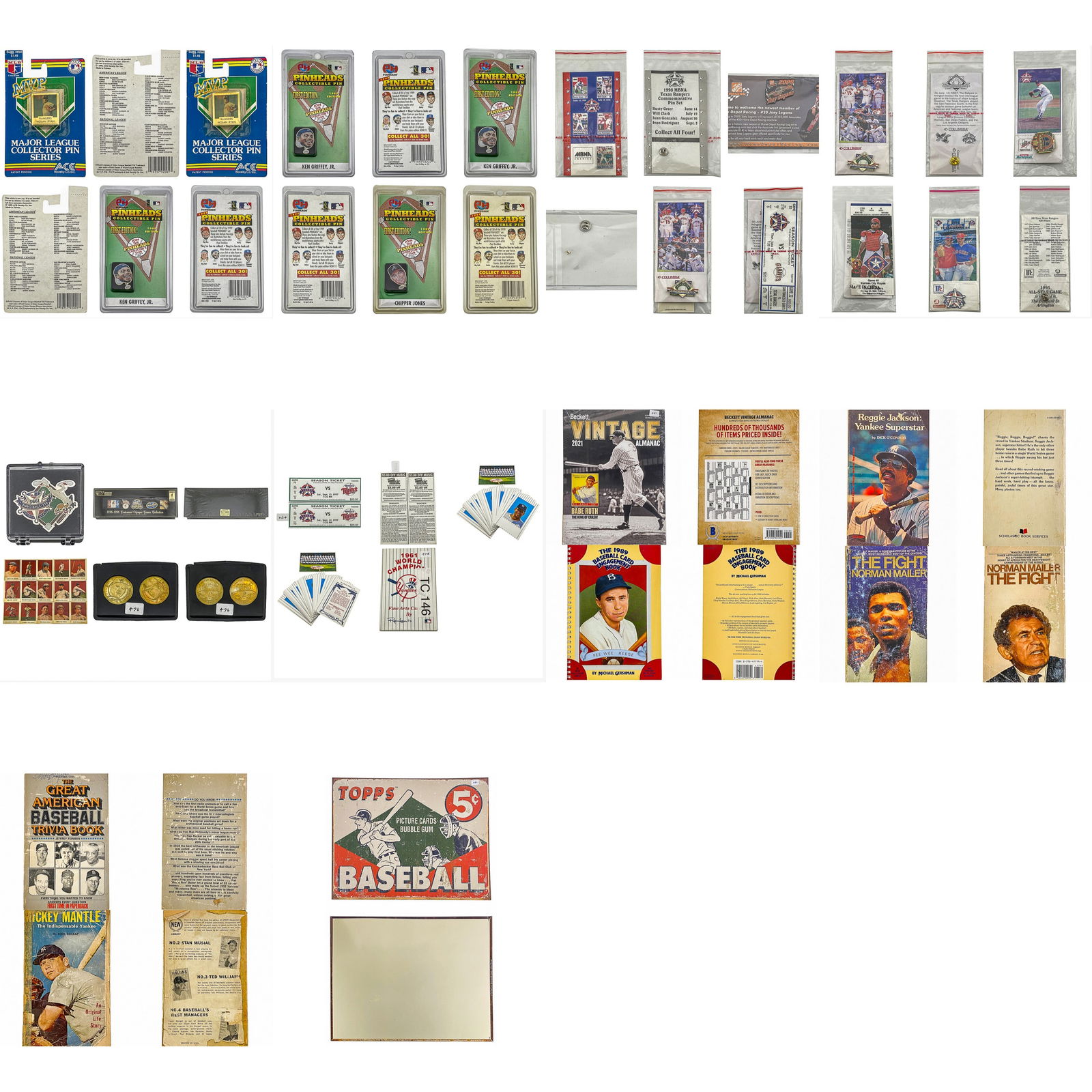 Baseball Pins Box [19 pins], 1997 Pinnacle Mint 3 Coins [Tim Salmon, Brian Jordan, Ryan Klesko], (1 of 11)