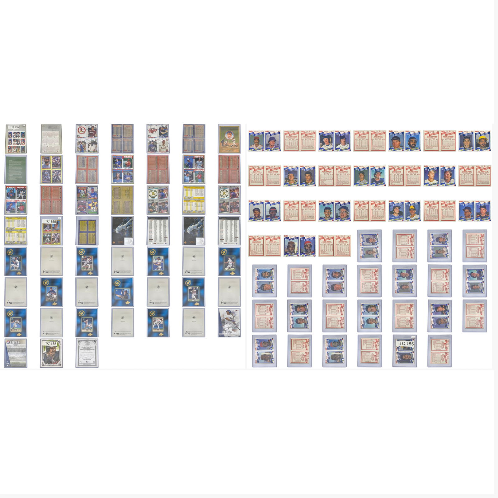 1993 Upper Deck Baseball Heroes/1994, 1995, 2017 XL Baseball Cards [14 cards]/1986-1991 Uncut (1 of 6)