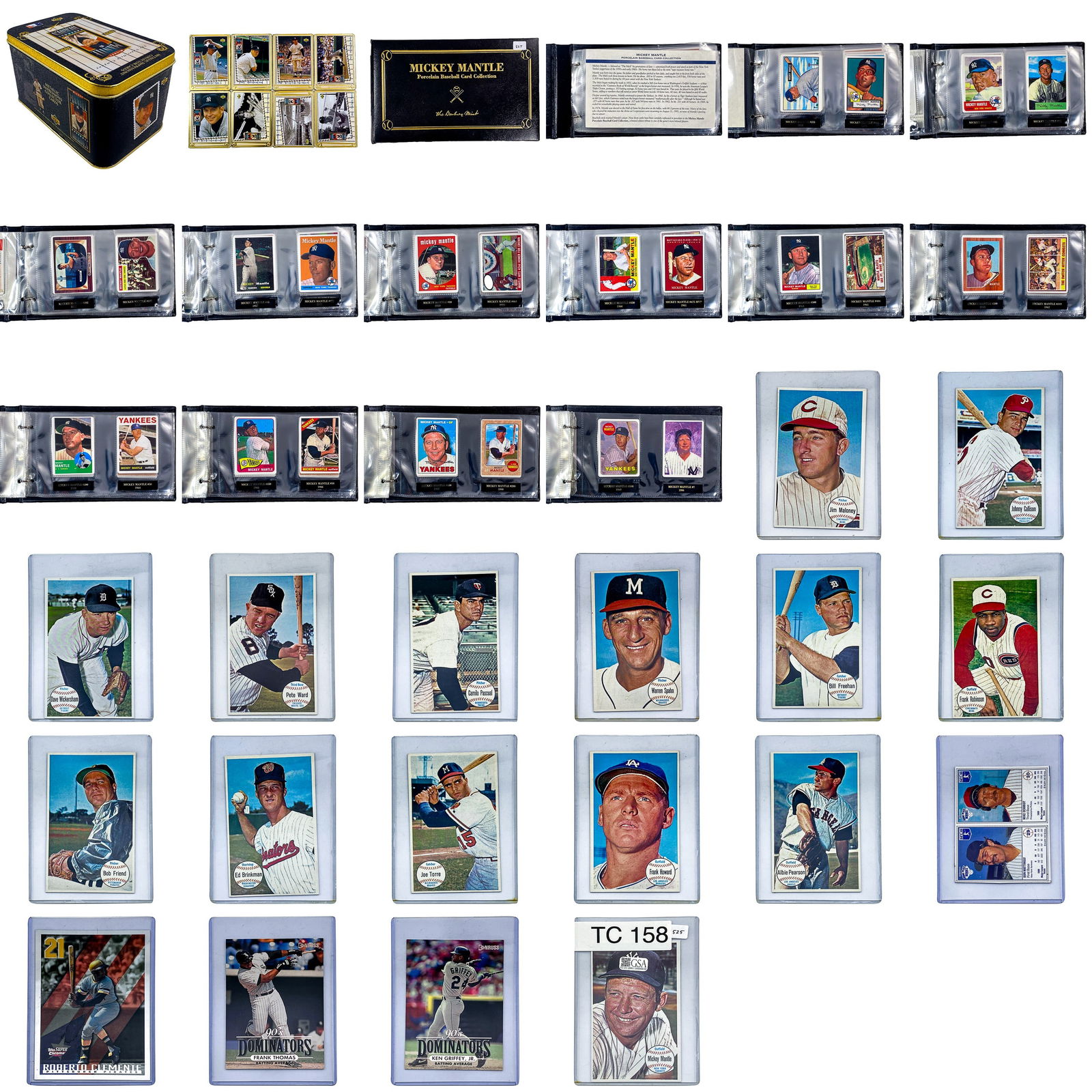 1964 Topps Giants Set [14 cards w/ Mickey Mantle + 4 misc. cards]/1995 Upper Deck Baseball Heroes (1 of 13)