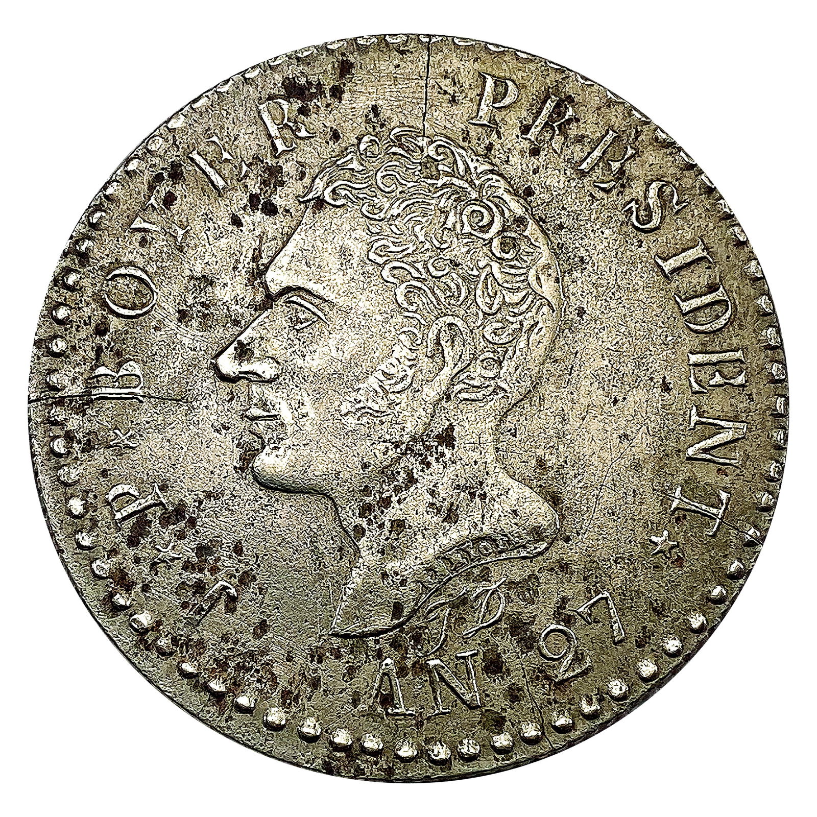 AN23(1830) Haiti Silver 100 Centimes AU (1 of 2)