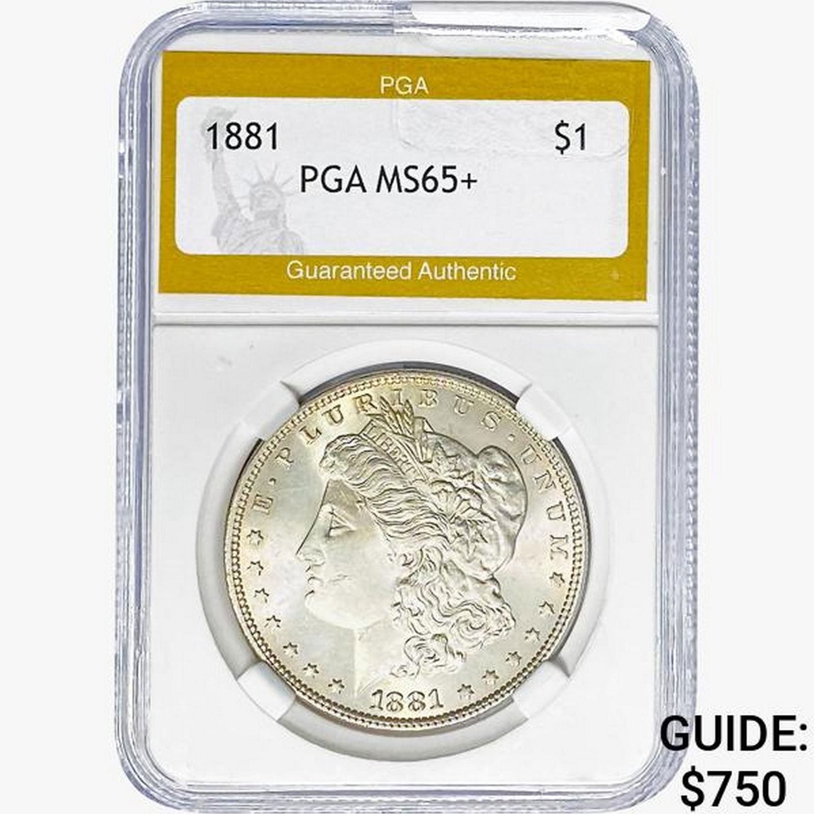 1881 Morgan Silver Dollar PGA MS65+ (1 of 2)