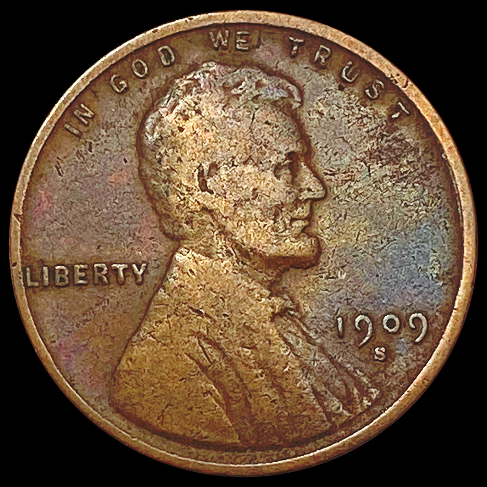 1909-S VDB Wheat Cent LIGHTLY CIRCULATED (1 of 2)