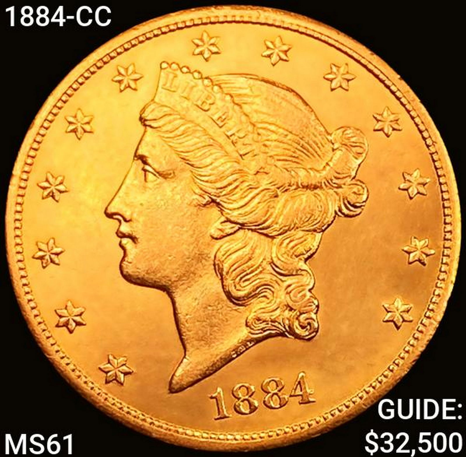 1884-CC $20 Gold Double Eagle UNCIRCULATED (1 of 2)