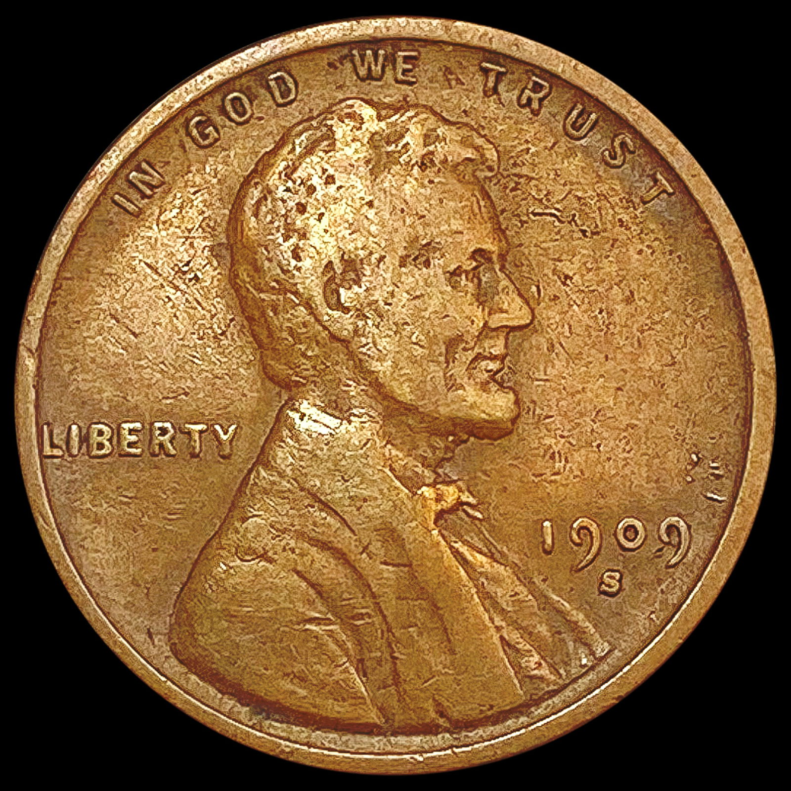 1909-S VDB Wheat Cent LIGHTLY CIRCULATED (1 of 2)