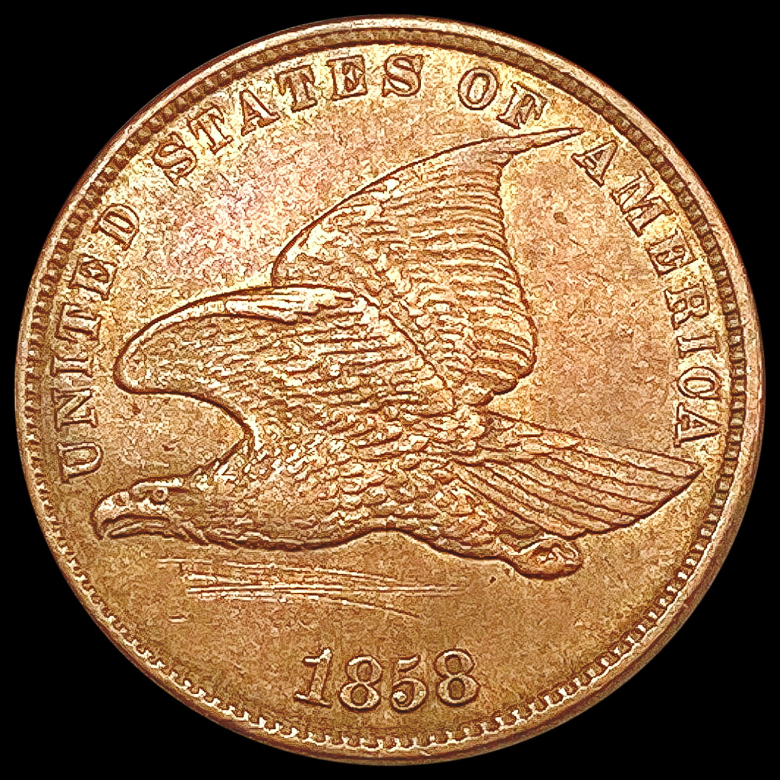 1858 Flying Eagle Cent CHOICE AU (1 of 2)