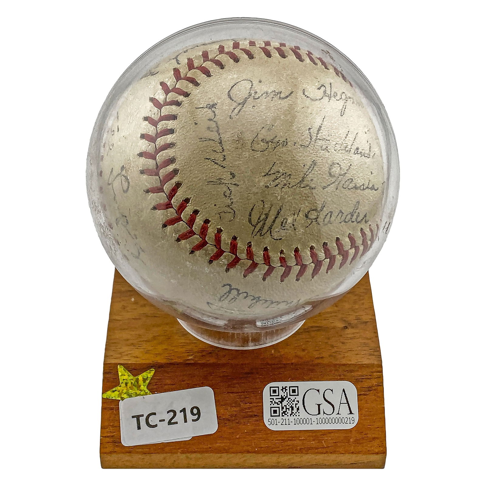 Indians 1950's Team Signed Baseball (1 of 4)