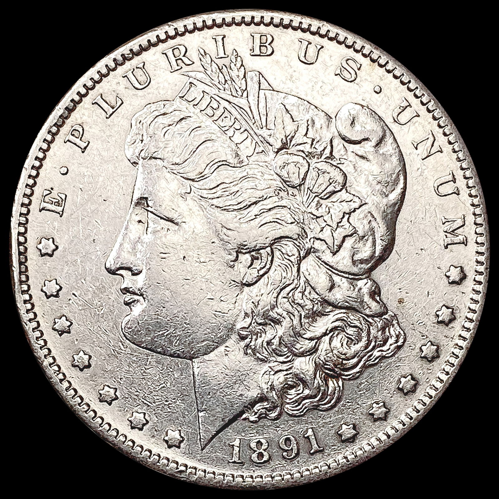 1891-S Morgan Silver Dollar CHOICE AU (1 of 2)