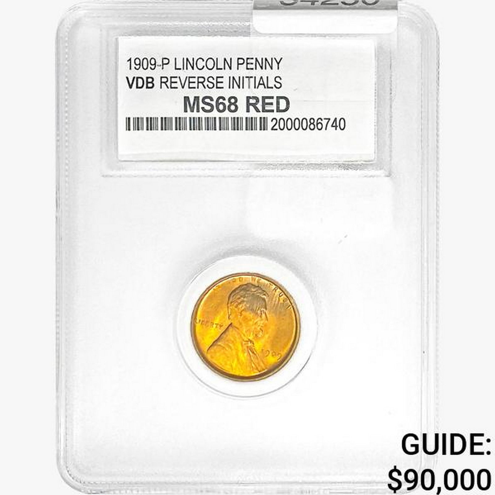 1909 VDB Wheat Cent PCC MS68 RED (1 of 2)