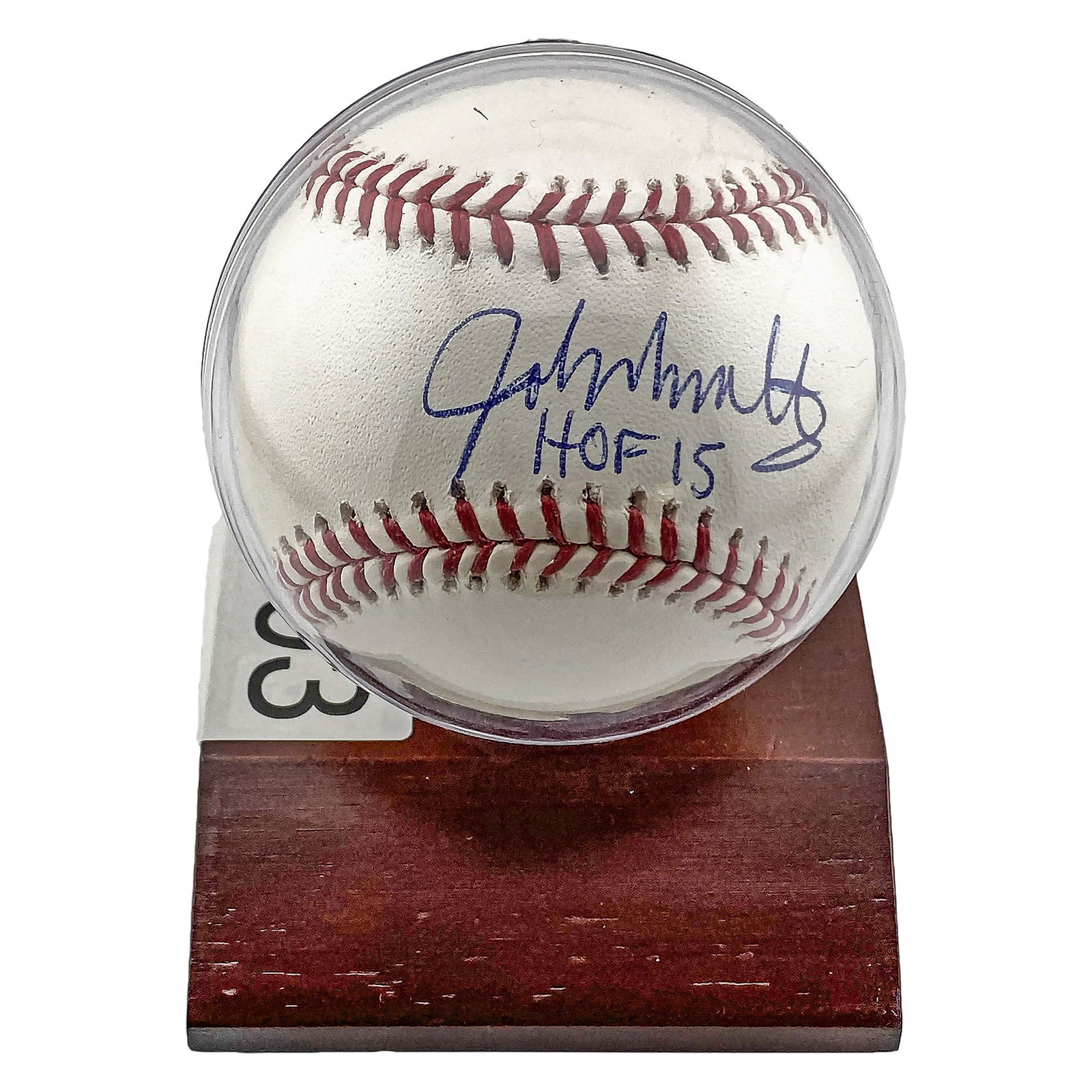 John Smoltz Signed Baseball HOF 2015 (1 of 4)
