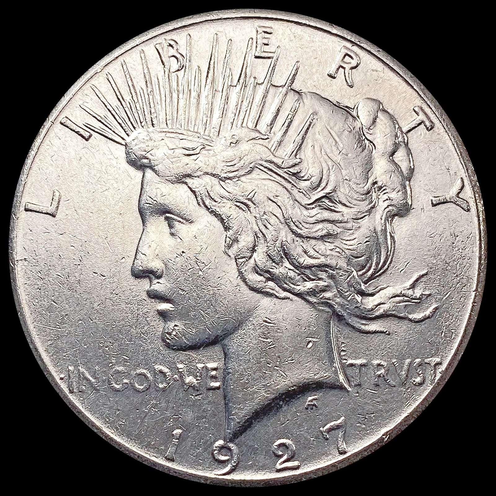 1927 Silver Peace Dollar CLOSELY UNCIRCULATED (1 of 2)
