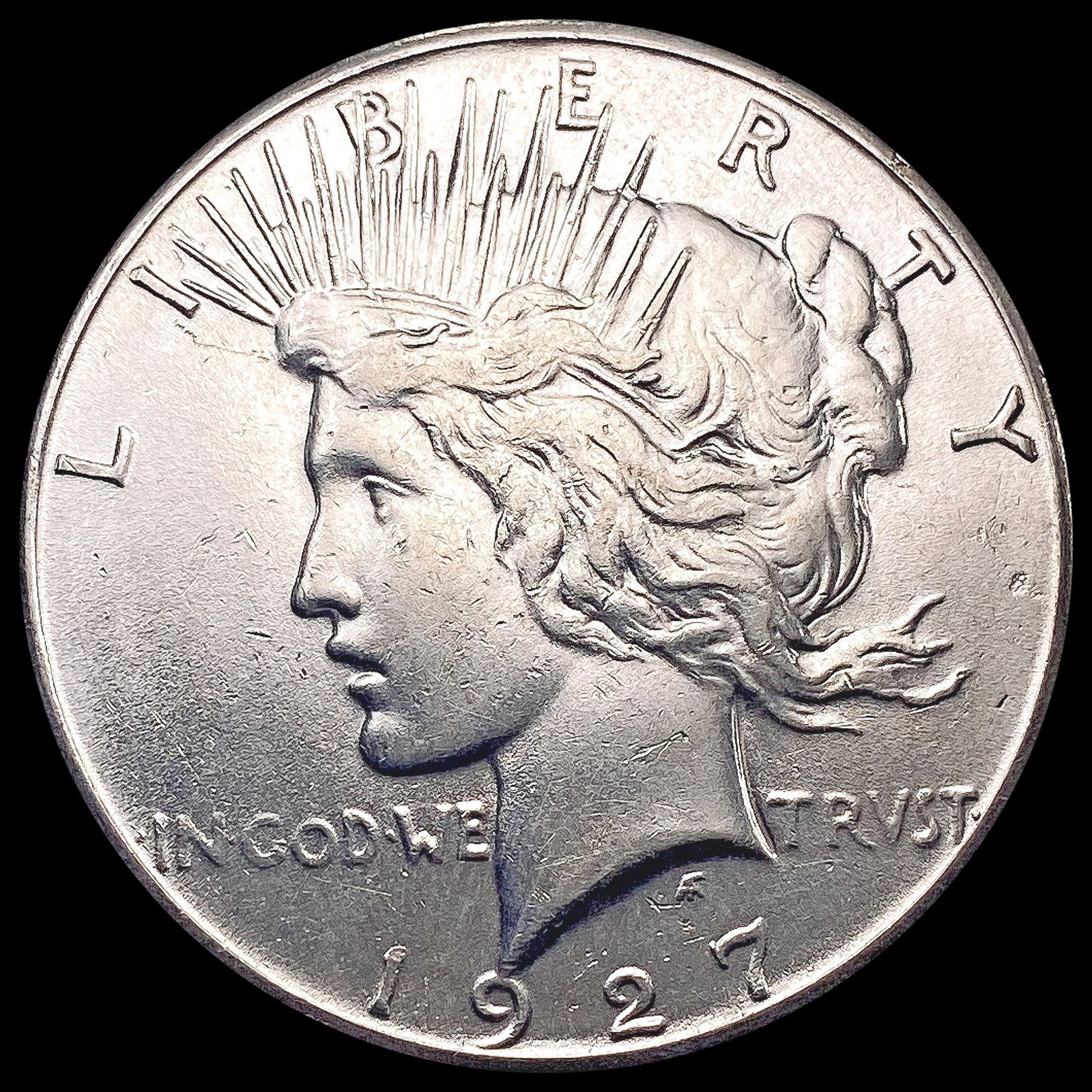 1927 Silver Peace Dollar CLOSELY UNCIRCULATED (1 of 2)