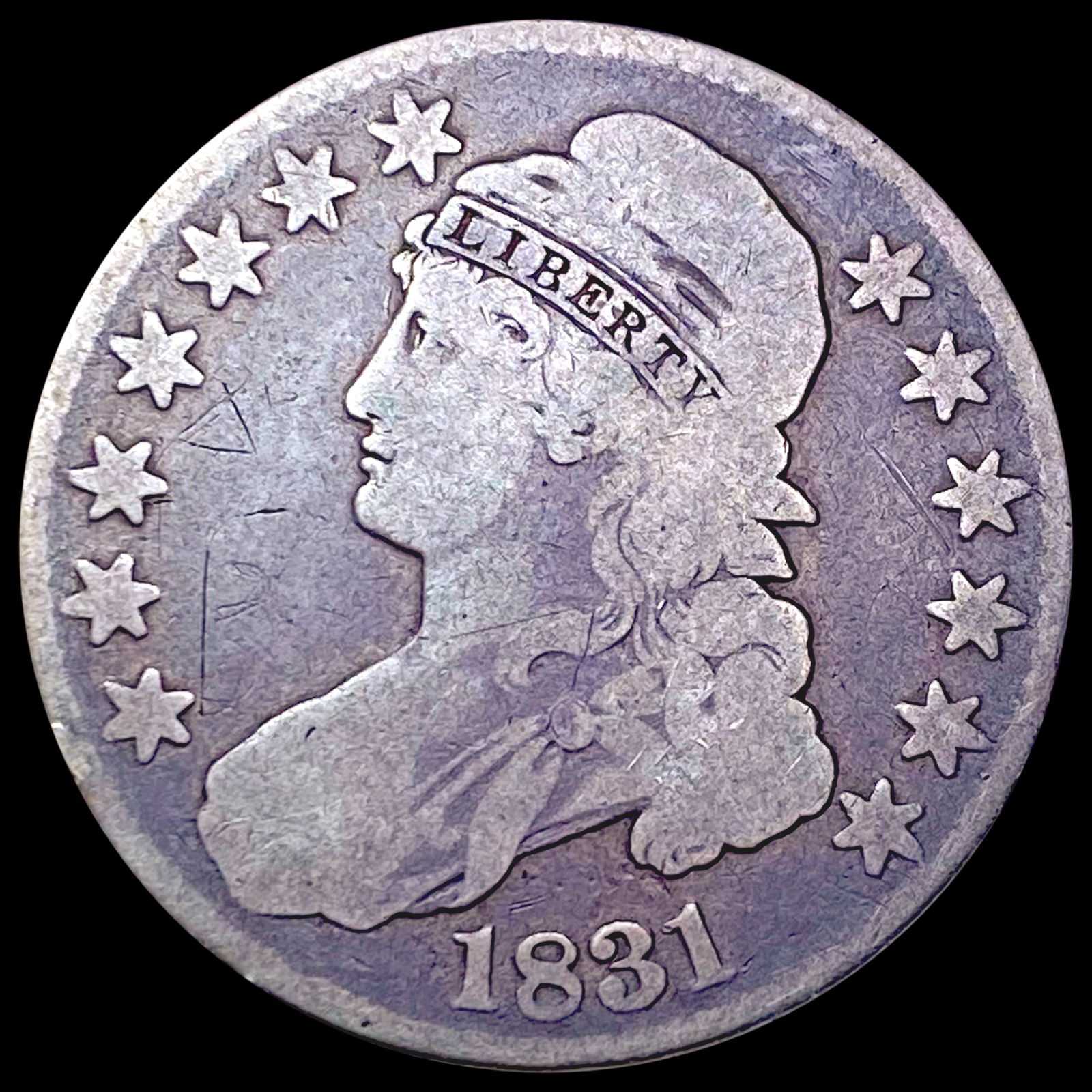 1831 Capped Bust Half Dollar NICELY CIRCULATED (1 of 2)