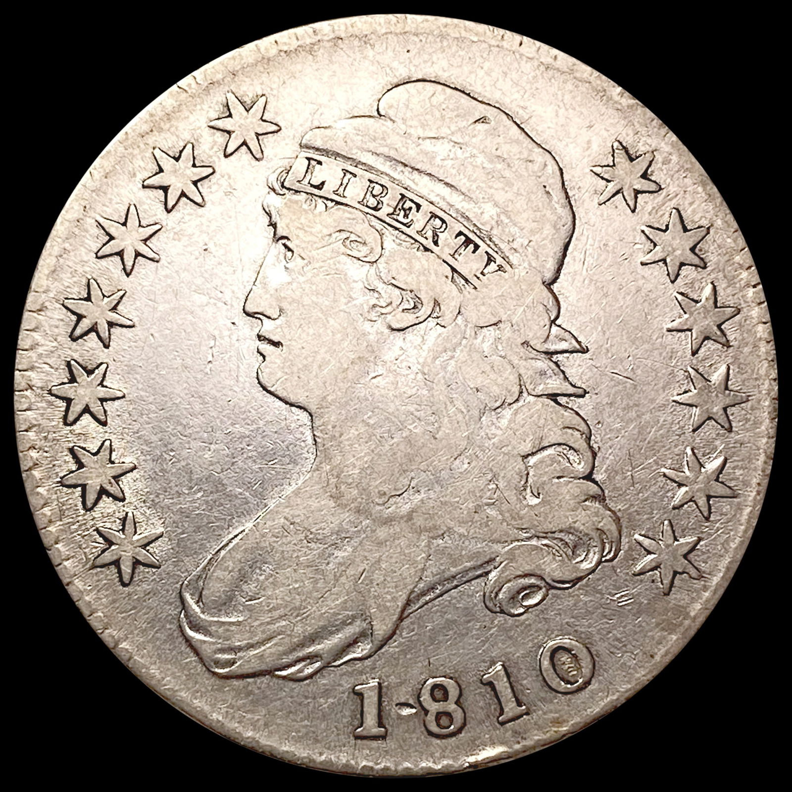 1810 Capped Bust Half Dollar LIGHTLY CIRCULATED (1 of 2)