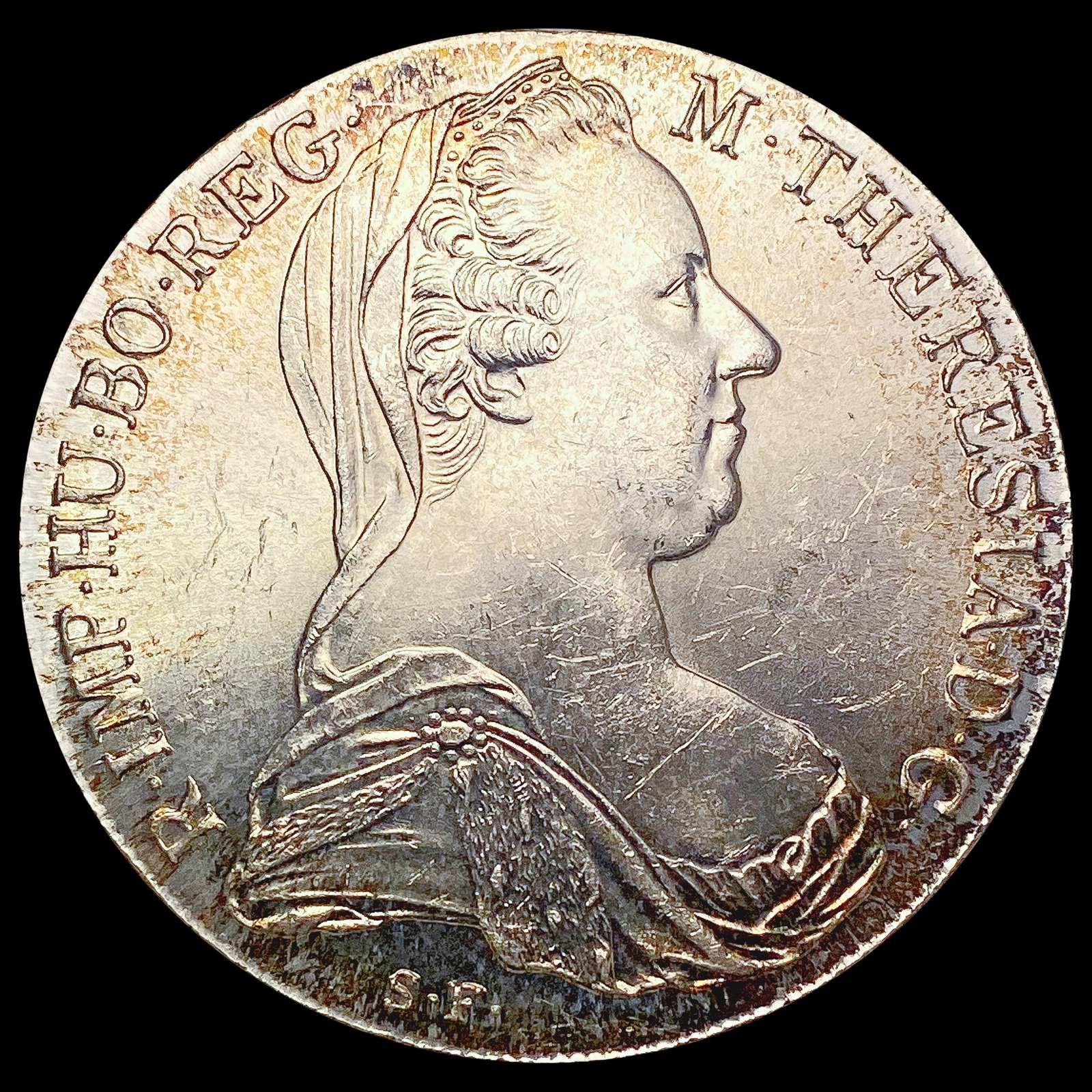 1780 SF Austria Maria Theresa Thaler Silver Coin GEM BU: 1780 SF Austria Maria Theresa Thaler Silver Coin GEM BU